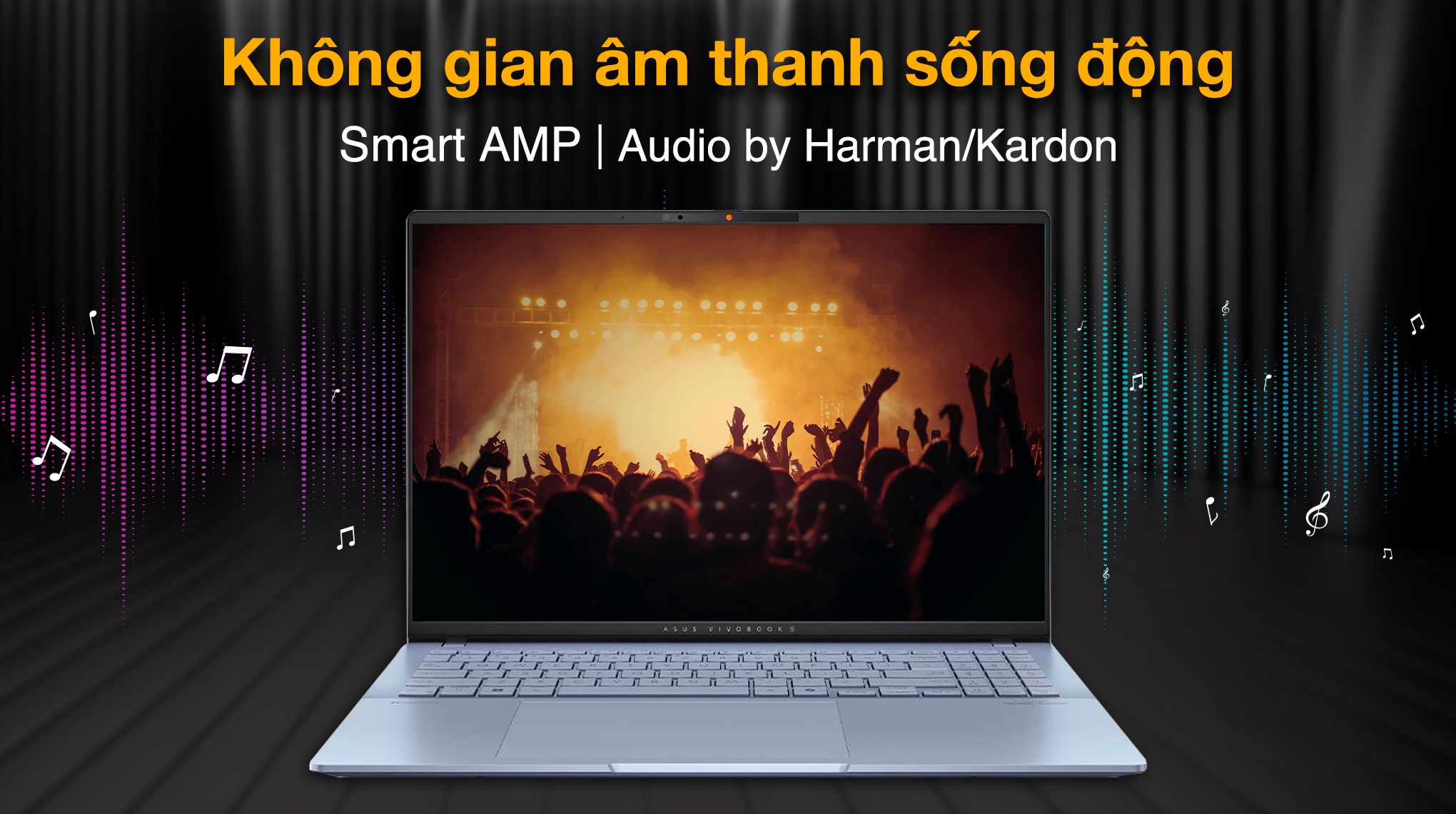 Laptop Asus Vivobook S16 S5606CA - RI115WS (Ultra 7 255H, 32GB, 1TB, 2.8K 120Hz, OfficeH24+365, Win11)