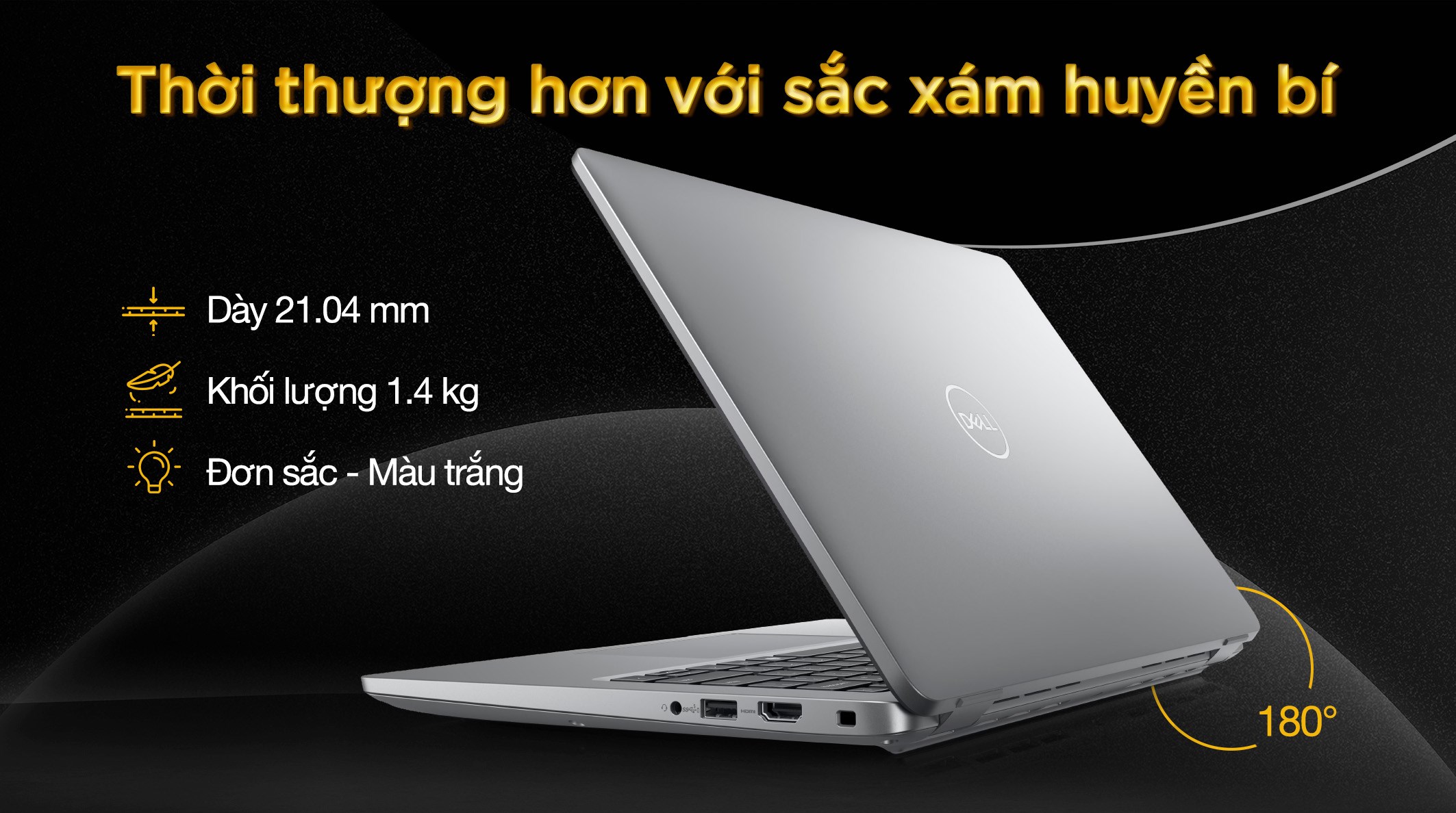 Laptop Dell Latitude 5450 - L5450-125U-16512W (Ultra 5 125U, 16GB, 512GB, Full HD, Win11)