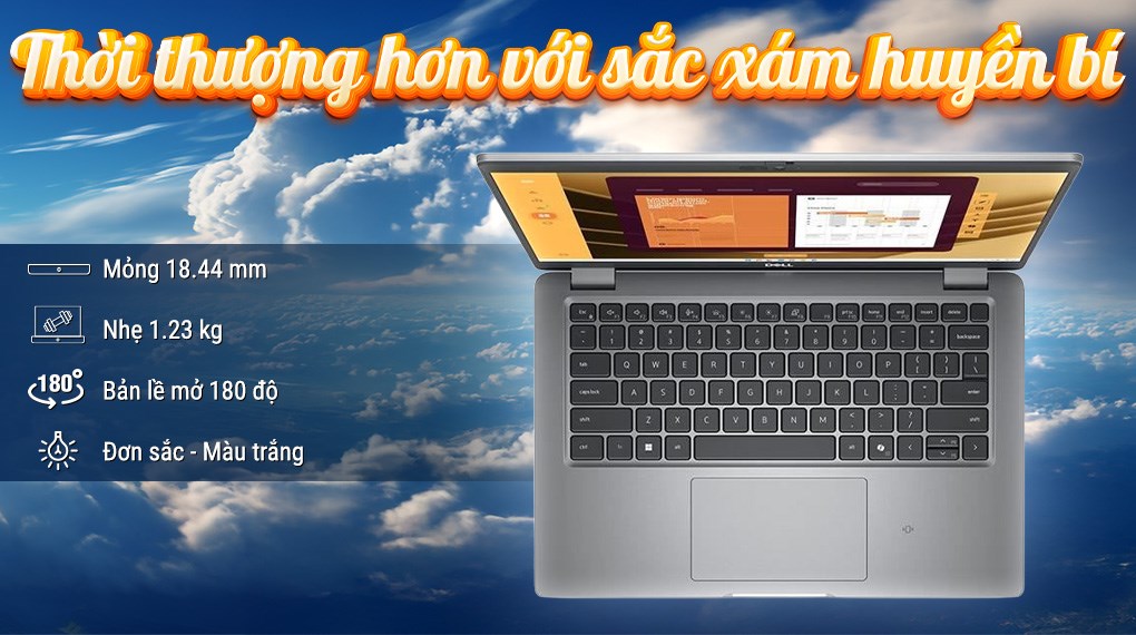 Laptop Dell Latitude 5350 - L5350-165U-16512W (Ultra 7 165U, 16GB, 512GB, Full HD, Win11)