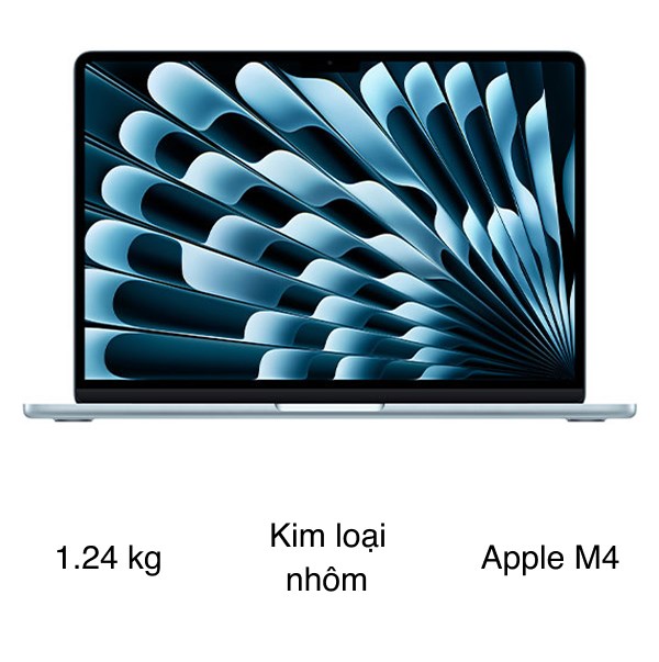 Macbook Air 13 Inch M4 Xanh Da Troi