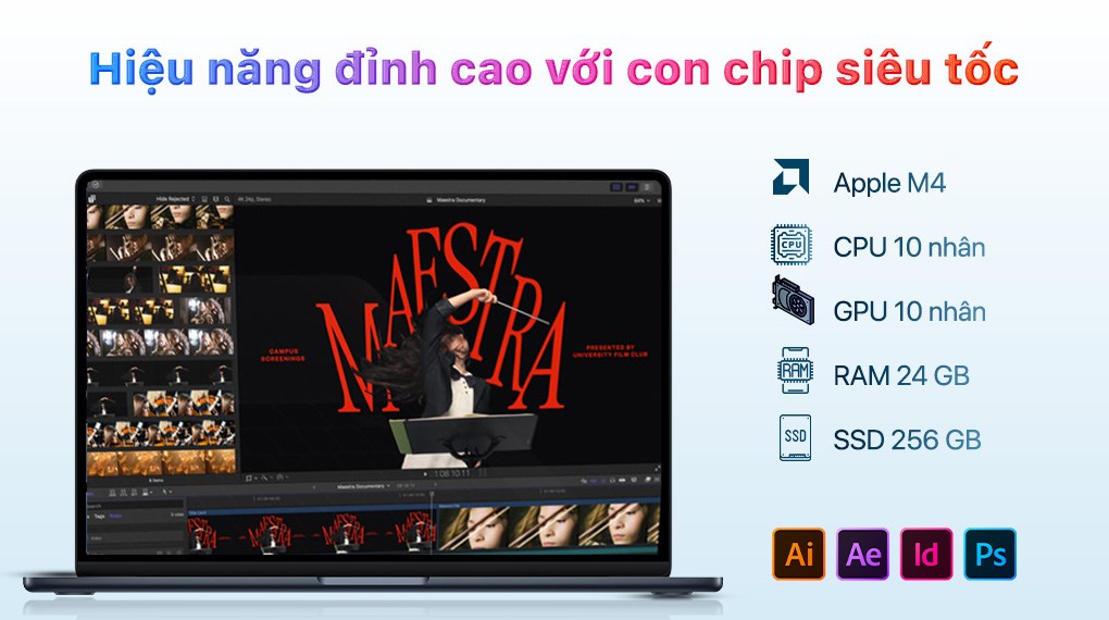 Laptop MacBook Air 15 inch M4 24GB/256GB