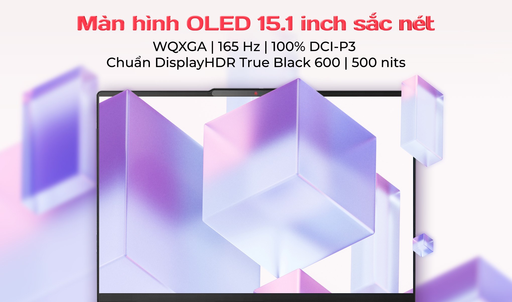 Laptop Lenovo IdeaPad Slim 5 OLED 15ARP10 - 83J3001DVN (R7 7735HS, 16GB, 512GB, WQXGA OLED 165Hz, Win11)