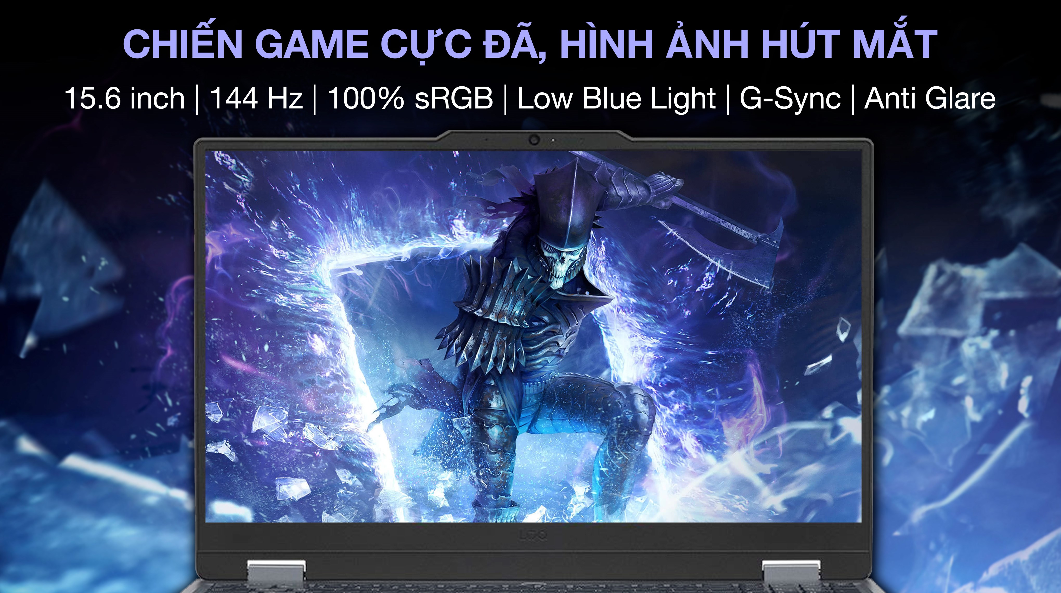 Laptop Lenovo Gaming LOQ 15IRX9 - 83DV00PSVN (i5 13450HX, 24GB, 512GB, RTX 3050 6GB, Full HD 144Hz, Win11)