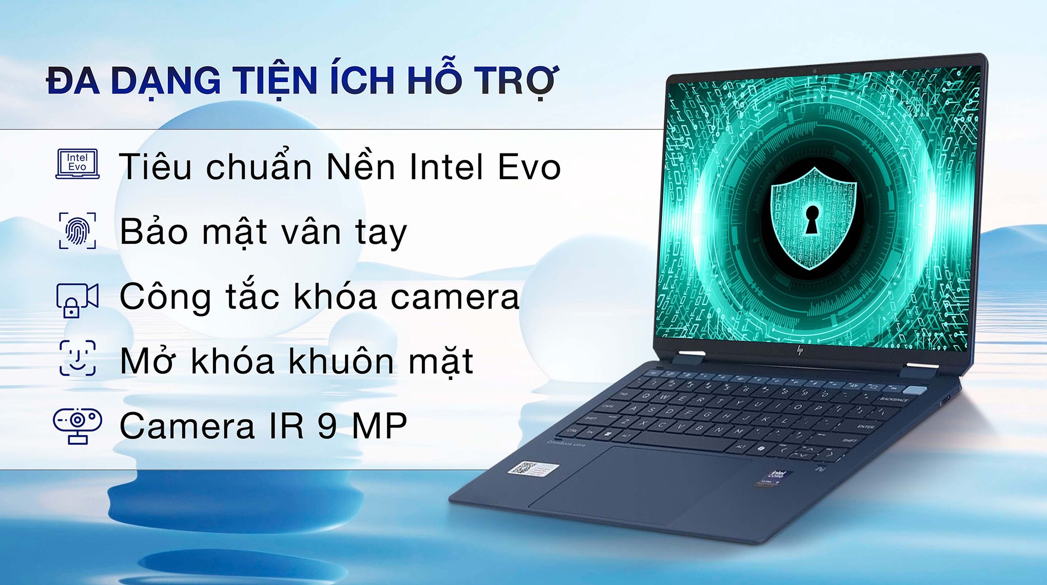Laptop HP OmniBook UF 14 fh0038TU - B2CP4PA (Ultra 9 288V, 32GB, 1TB, 2.8K OLED 120Hz, Cảm ứng, OfficeHS+365, Win11)