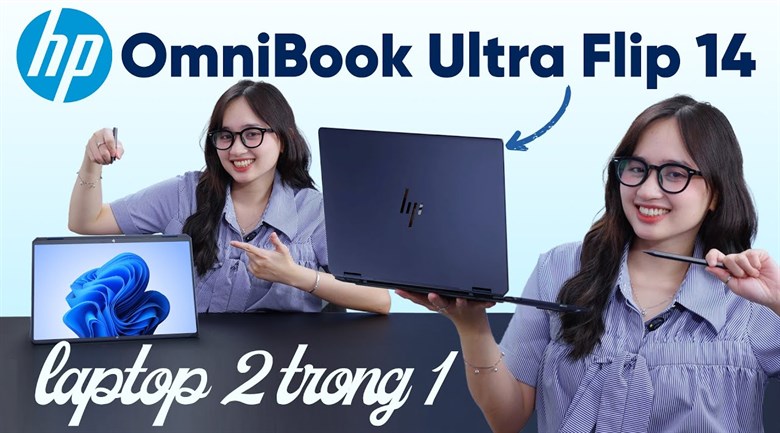 Laptop HP OmniBook UF 14 fh0038TU - B2CP4PA (Ultra 9 288V, 32GB, 1TB, 2.8K OLED 120Hz, Cảm ứng, OfficeHS+365, Win11)