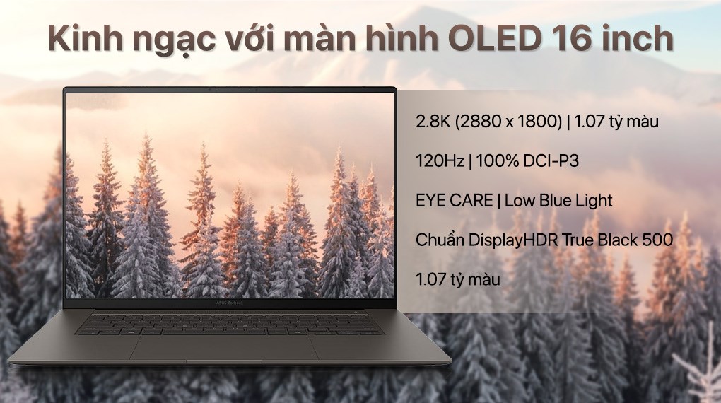 Laptop Asus Zenbook S16 UM5606KA - RK113WS (R7 AI 350, 24GB, 1TB, 2.8K OLED 120Hz, OfficeH24+365, Win11)