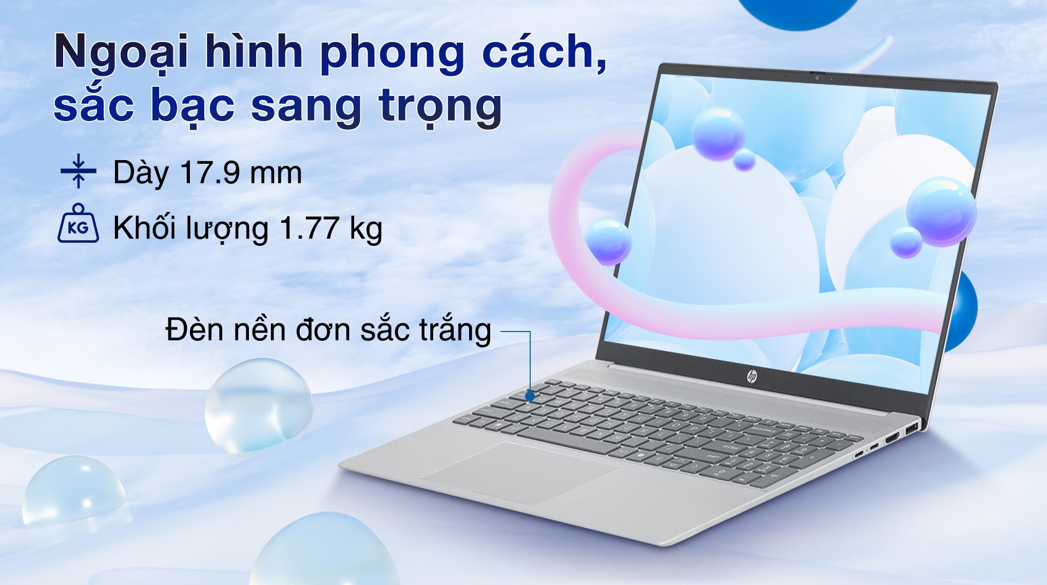 Laptop HP Pavilion 16 af0052TU - AY8C1PA (Ultra 7 155U, 16GB, 1TB, WUXGA, OfficeHS+365, Win11)