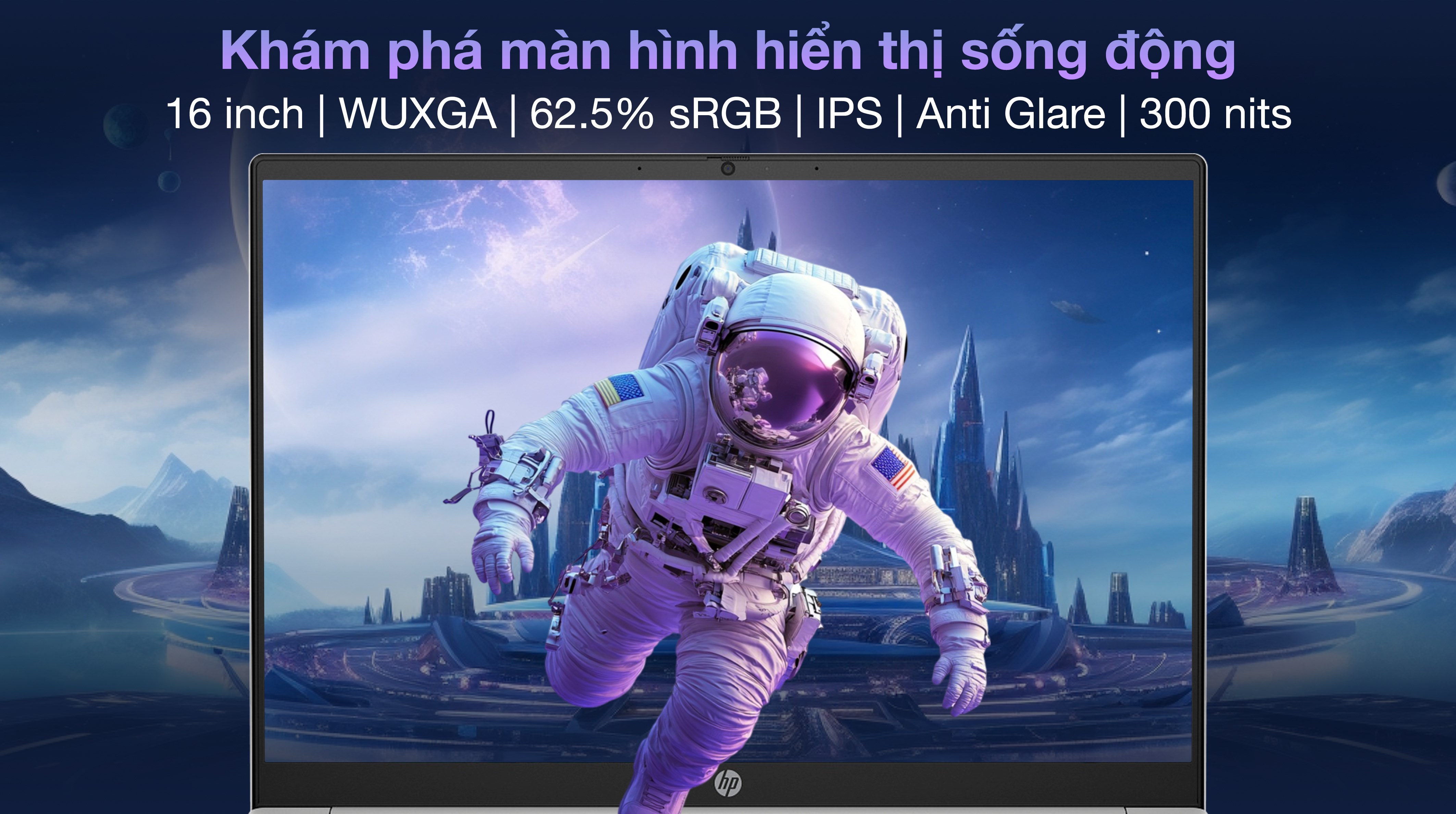 Laptop HP Pavilion 16 af0053TU - AY8C2PA (Ultra 7 155U, 16GB, 512GB, WUXGA, OfficeHS+365, Win11)