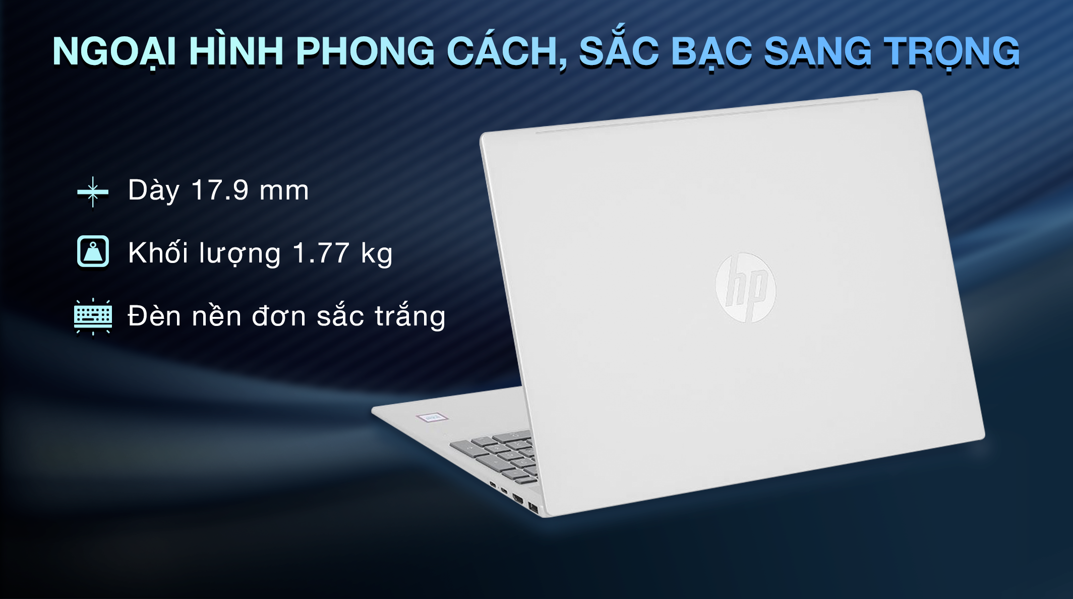 Laptop HP Pavilion 16 af0054TU - AY8C3PA (Ultra 5 125U, 16GB, 1TB, WUXGA, OfficeHS+365, Win11)