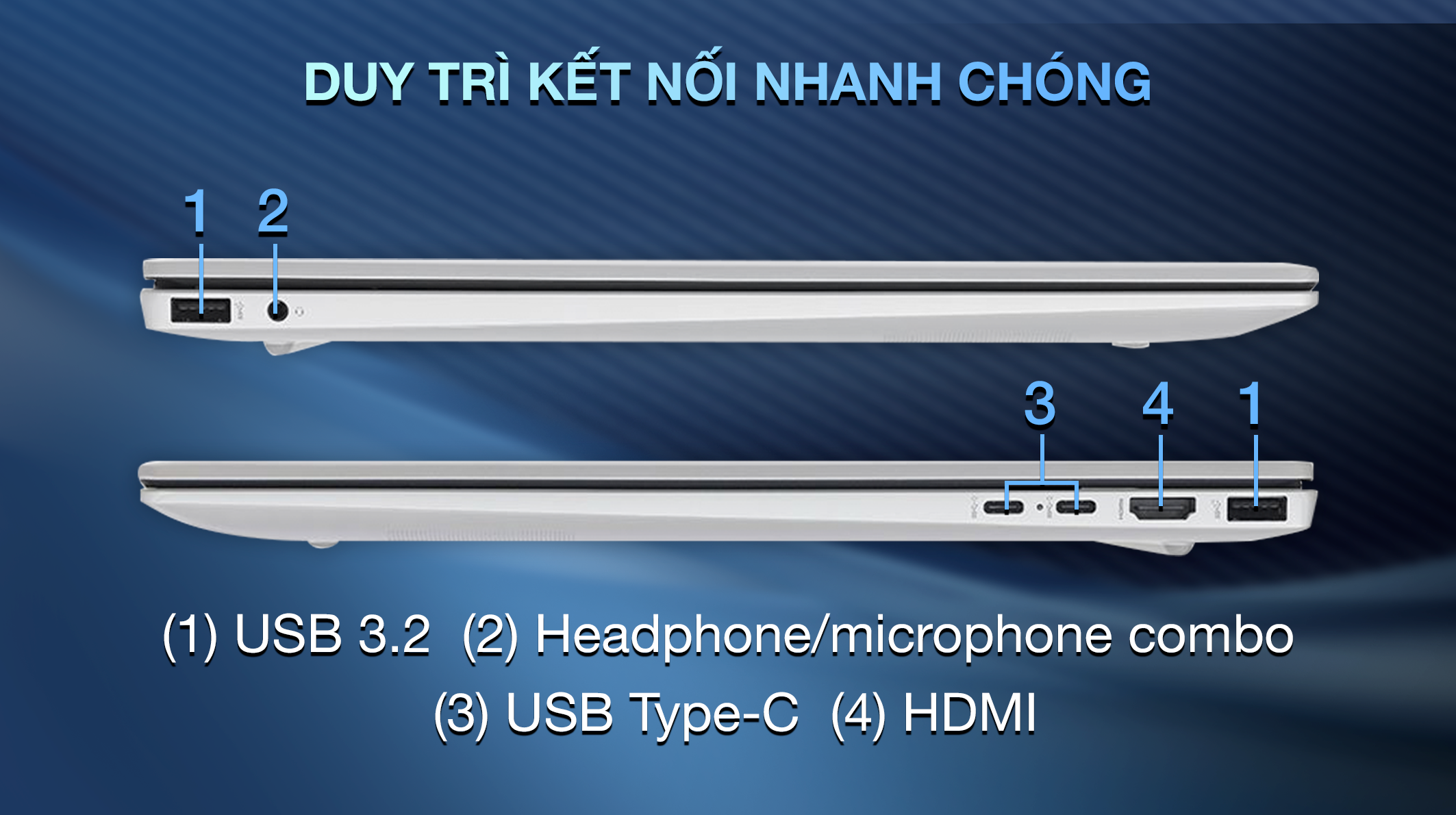 Laptop HP Pavilion 16 af0054TU - AY8C3PA (Ultra 5 125U, 16GB, 1TB, WUXGA, OfficeHS+365, Win11)