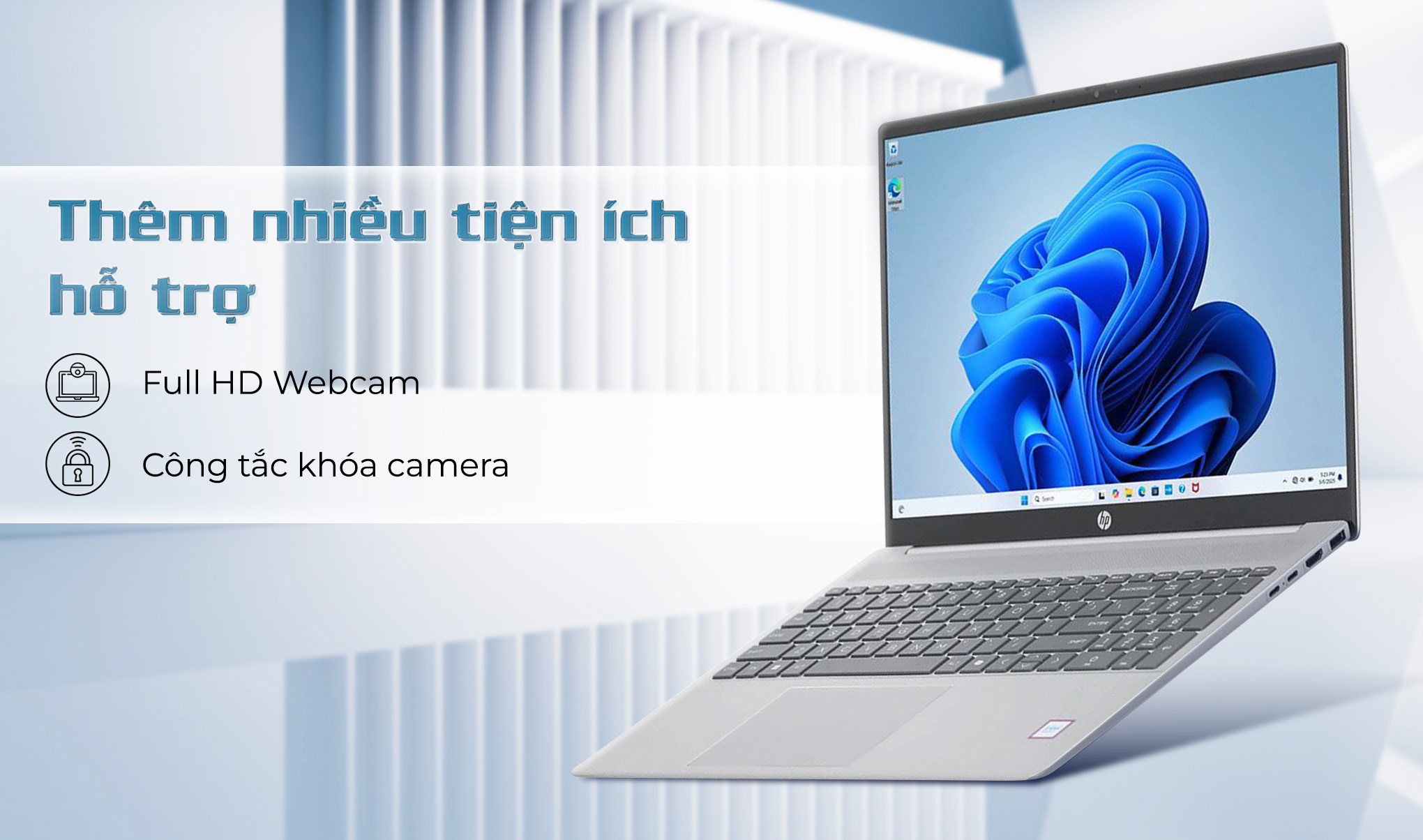 Laptop HP Pavilion 16 af0055TU - AY8C4PA (Ultra 5 125U, 16GB, 512GB, WUXGA, OfficeHS+365, Win11)