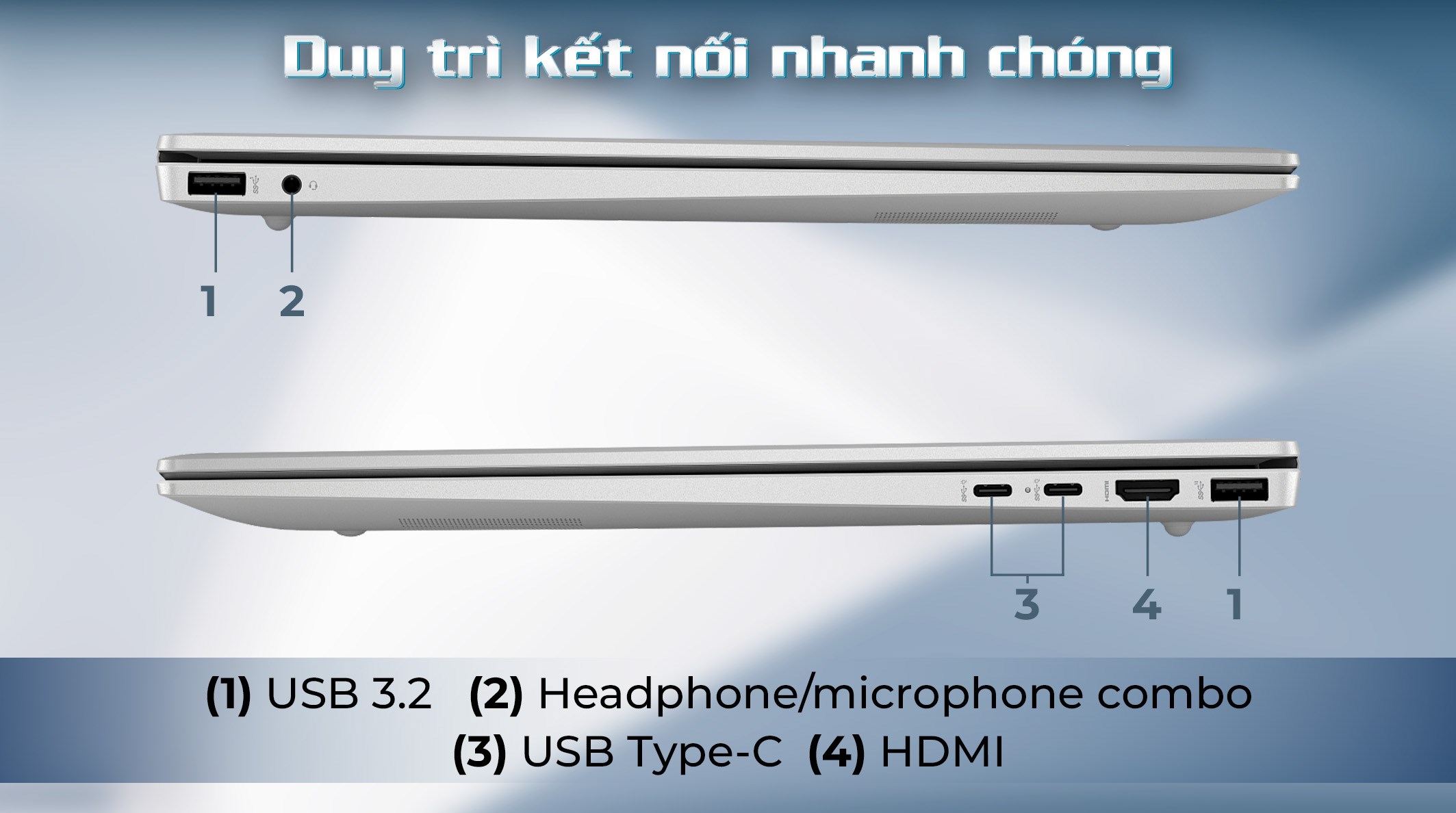 Laptop HP Pavilion 16 af0055TU - AY8C4PA (Ultra 5 125U, 16GB, 512GB, WUXGA, OfficeHS+365, Win11)