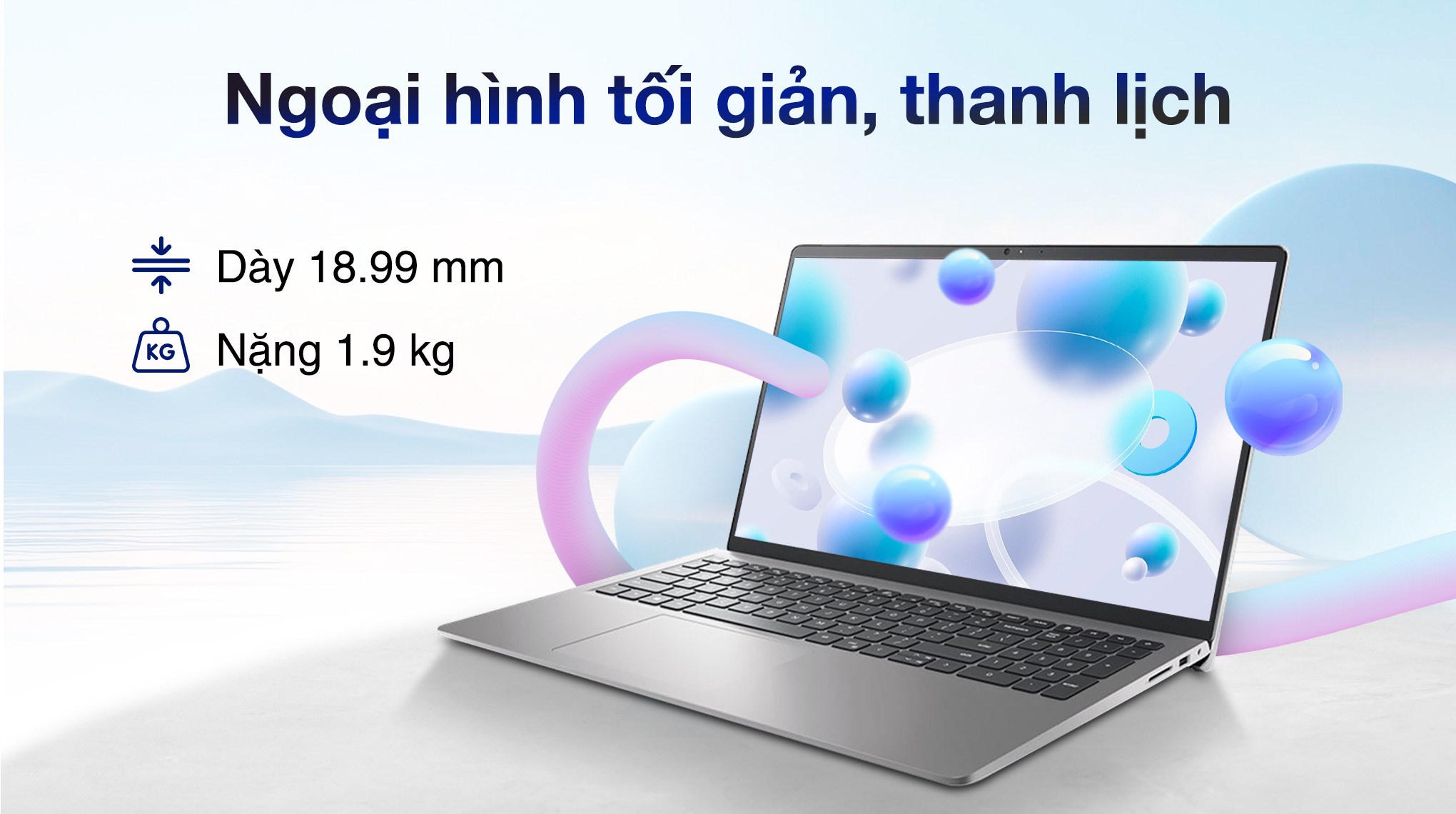 Laptop Dell Inspiron 15 3520 - 71064798 (i5 1235U, 16GB, 512GB, Full HD 120Hz, OfficeH24+365, KYHD, Win11)