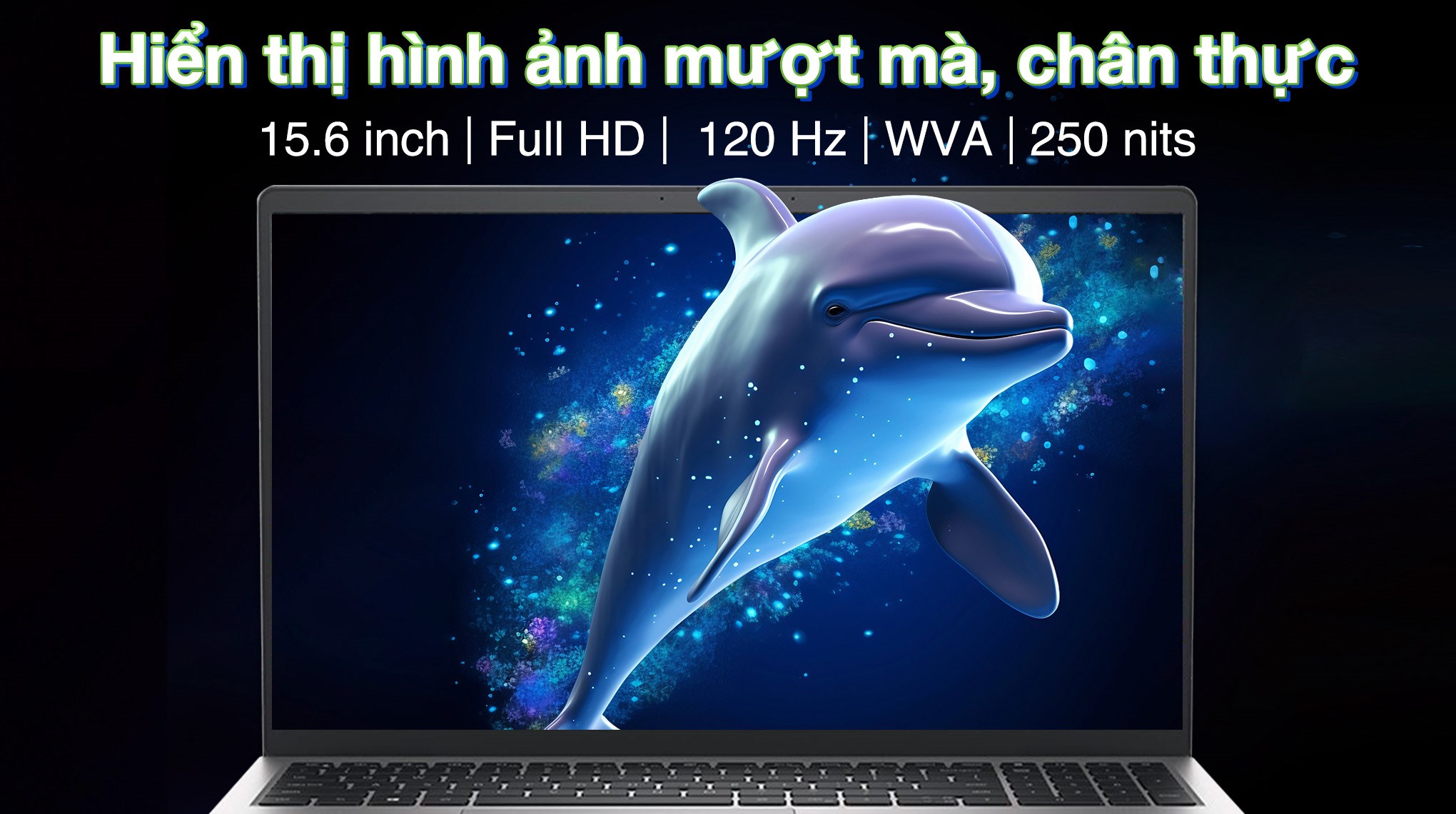 Laptop Dell Inspiron 15 3520 - N3520-i5U085W11SLU (i5 1235U, 8GB, 512GB, Full HD 120Hz, OfficeH24+365, Win11)