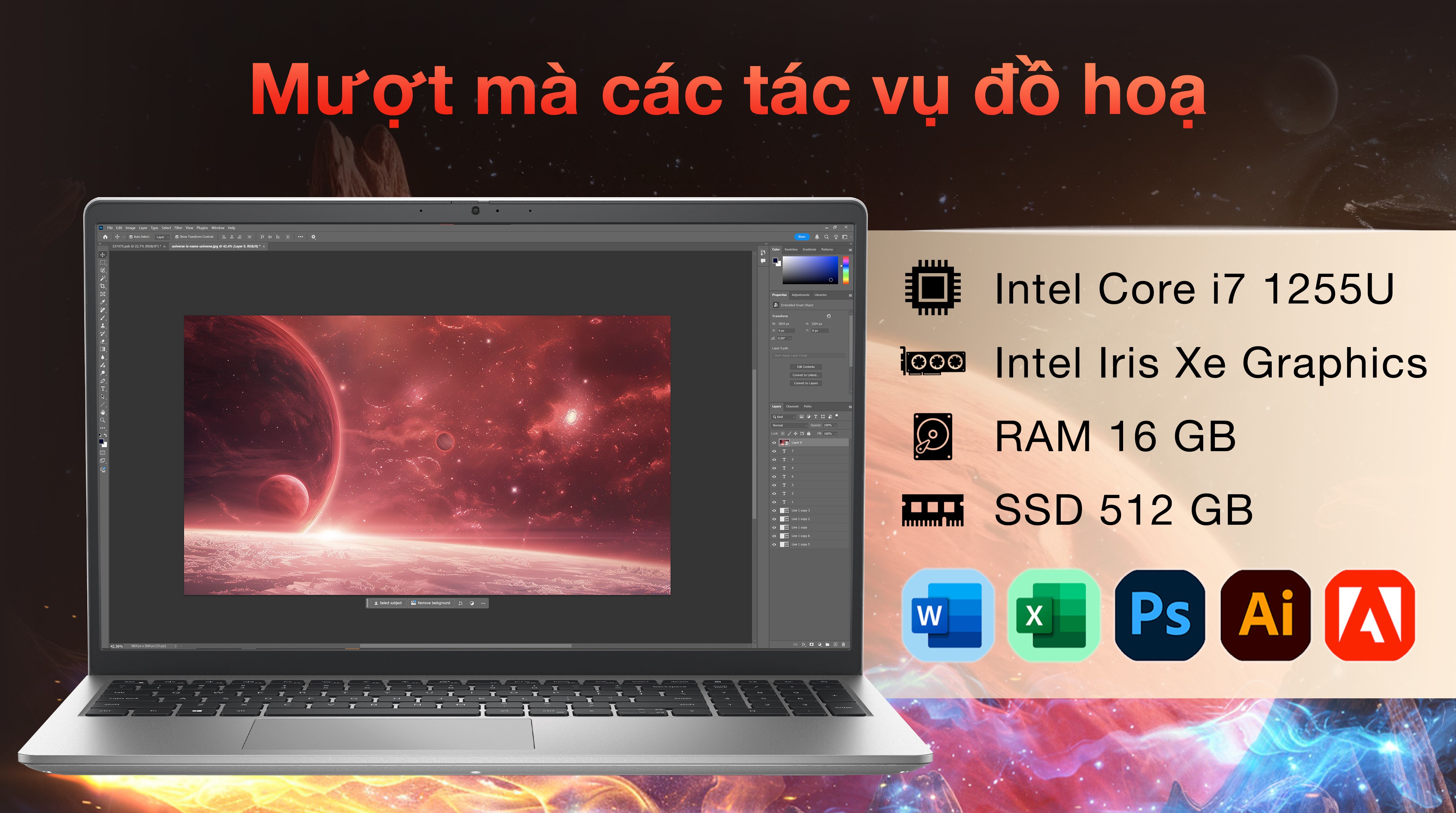 Laptop Dell Inspiron 15 3520 - N3520-i7U165W11SLU-BL (i7 1255U, 16GB, 512GB, Full HD 120Hz, OfficeH24+365, Win11)