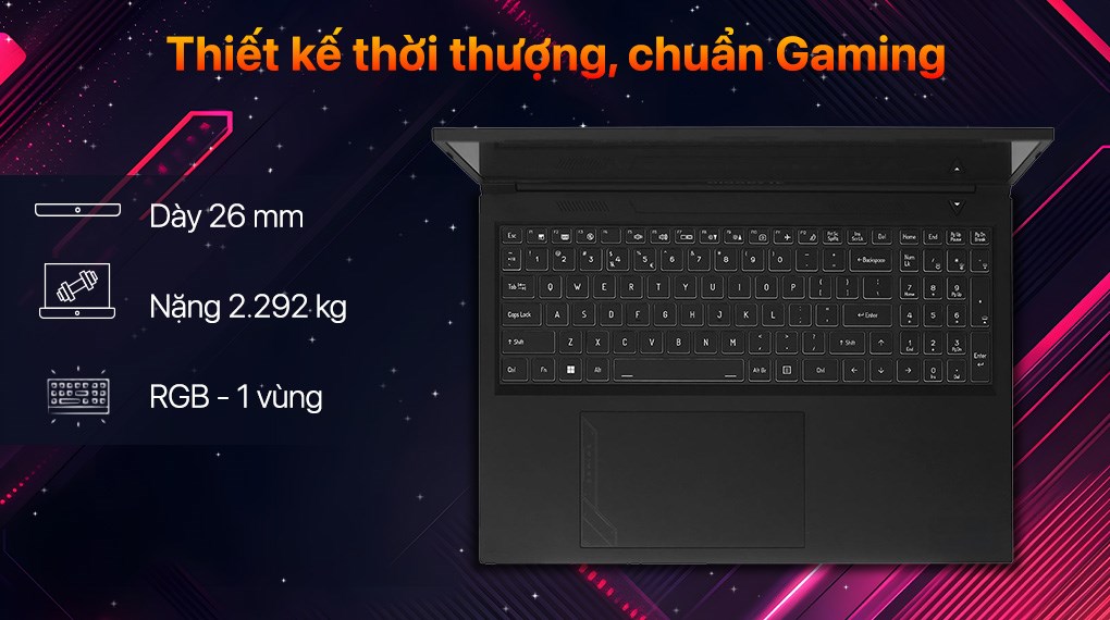 Laptop GIGABYTE Gaming G6 MF RC56 - 9RC56MF0HJIIXIVN000 (i7 13620H, 16GB, 512GB, RTX 4050 6GB, WUXGA 165Hz, Win11)