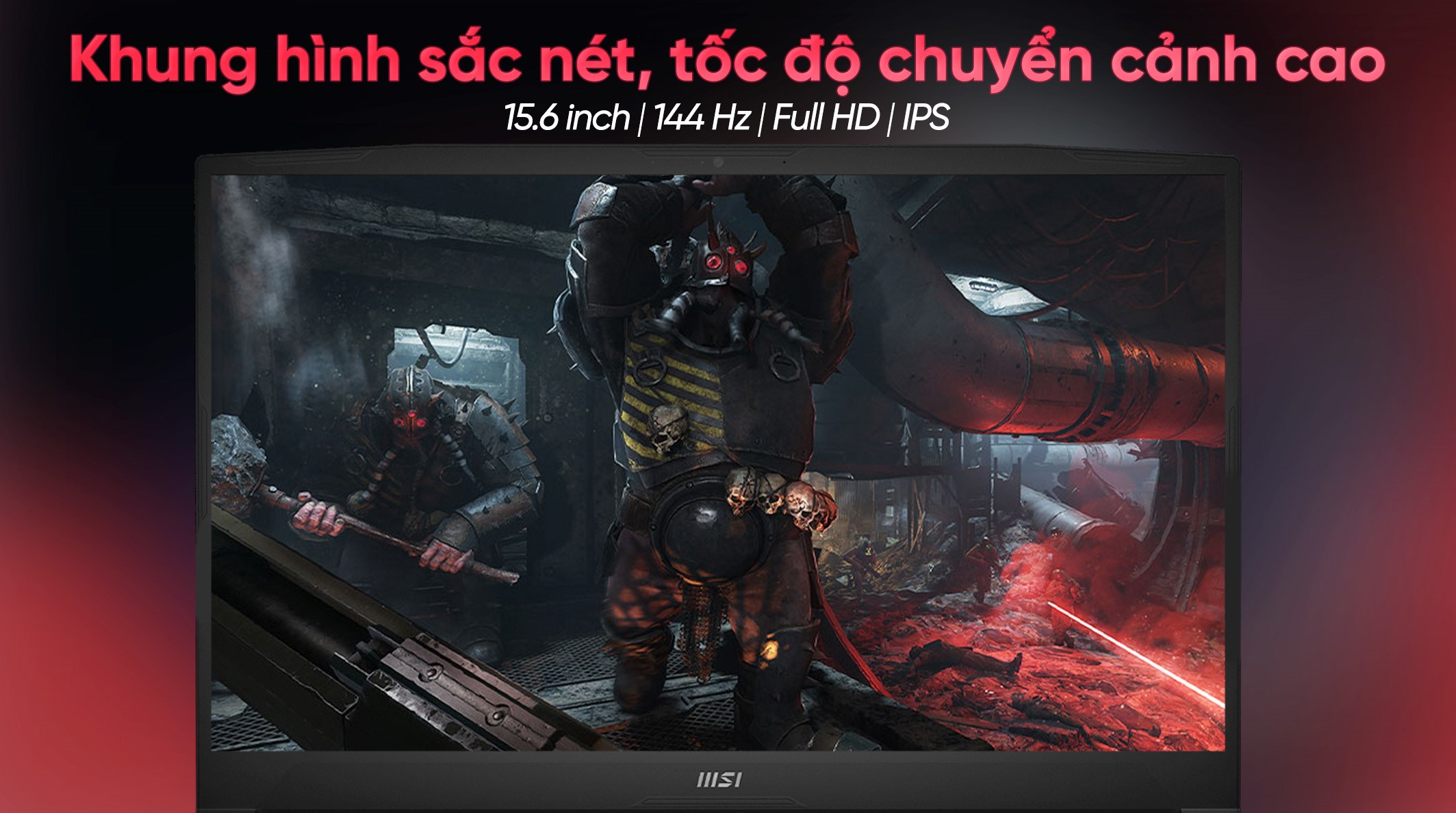 Laptop MSI Gaming Katana 15 B13VEK - 2416VN (i5 13420H, 16GB, 512GB, RTX 4050 6GB, Full HD 144Hz, Win11)