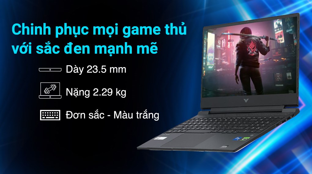 Laptop HP Gaming VICTUS 15 fa2731TX - B85LNPA (i5 13420H, 16GB, 512GB, RTX 3050 6GB, Full HD 144Hz, Win11)