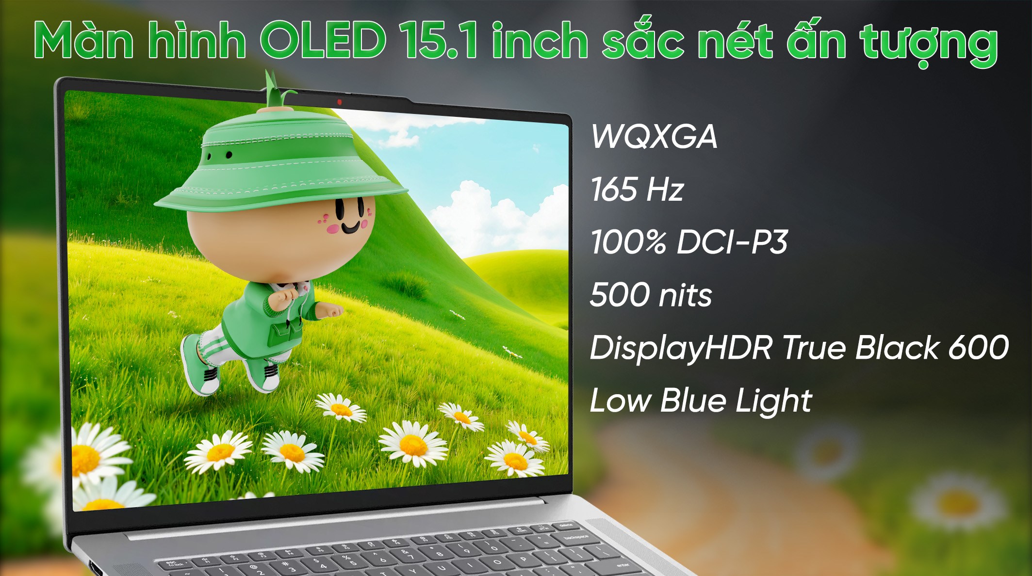 Laptop Lenovo IdeaPad Slim 5 OLED 15ARP10 - 83J3002SVN (R7 7735HS, 32GB, 512GB, WQXGA OLED 165Hz, Win11)