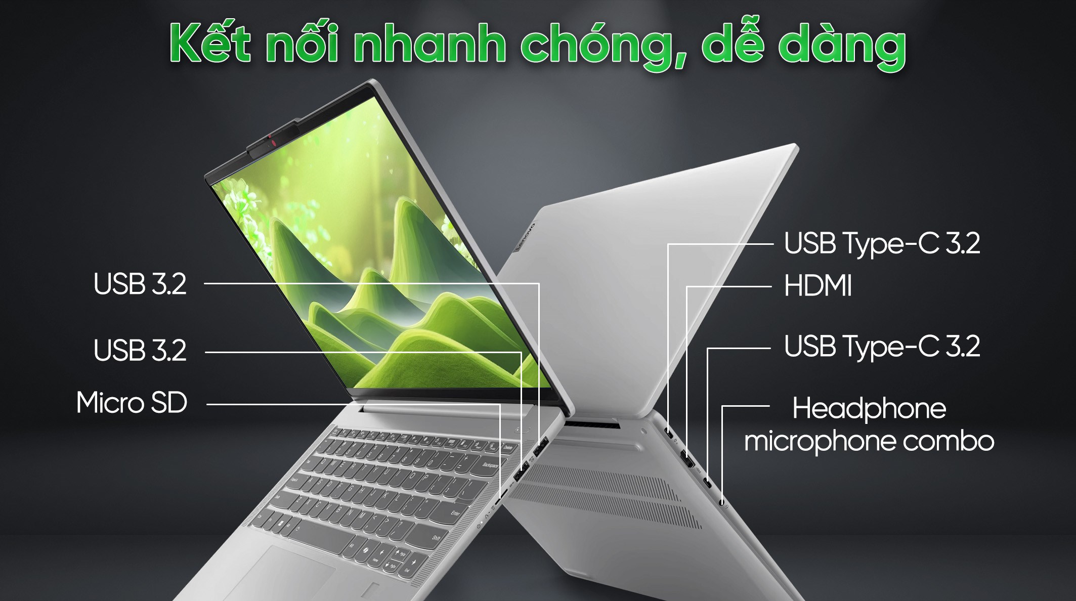 Laptop Lenovo IdeaPad Slim 5 OLED 15ARP10 - 83J3002SVN (R7 7735HS, 32GB, 512GB, WQXGA OLED 165Hz, Win11)