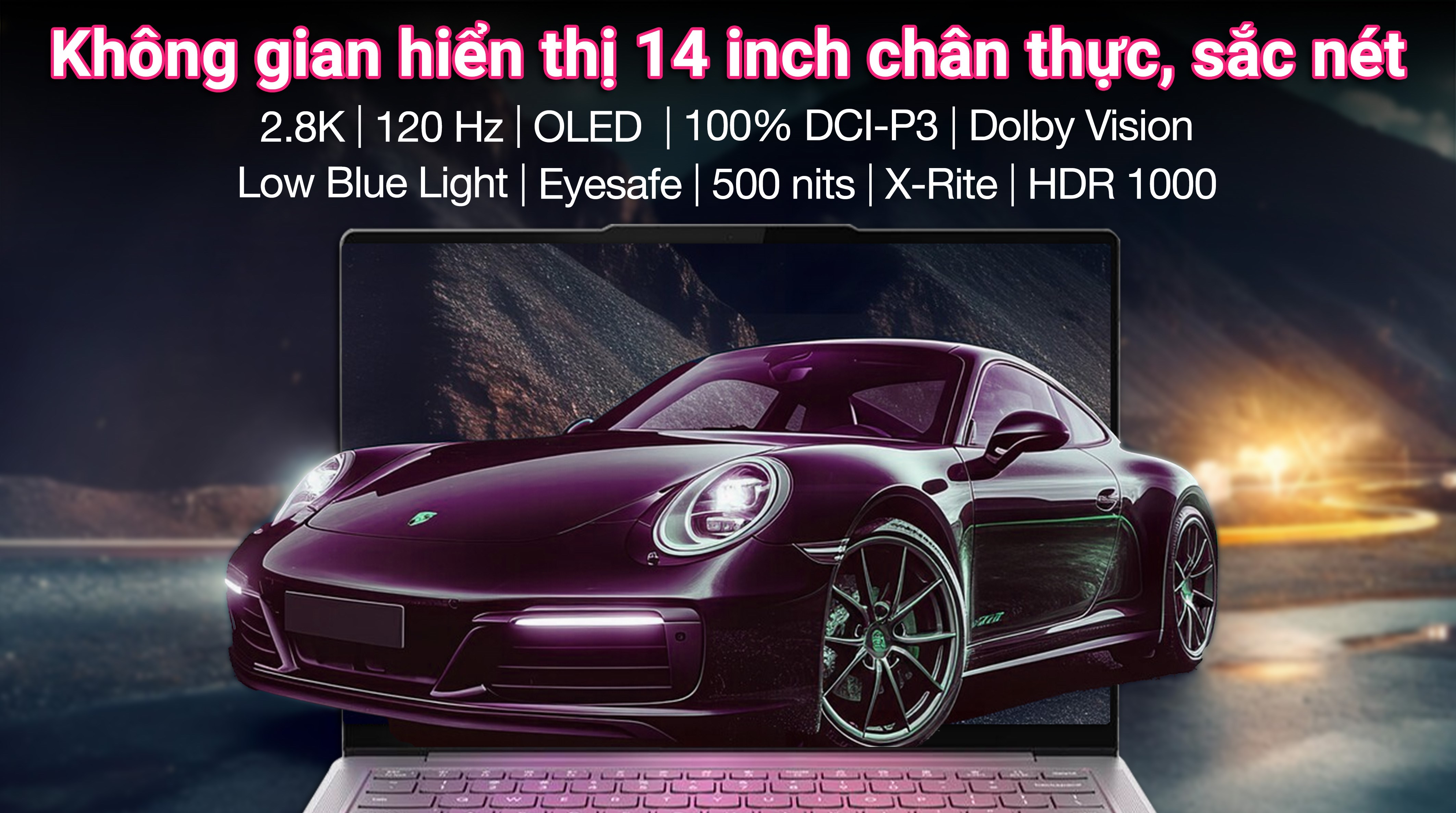 Laptop Lenovo Yoga Slim 7 OLED 14ILL10 - 83JX0037VN (Ultra 7 258V, 32GB, 1TB, 2.8K OLED 120Hz, OfficeH24+365, Win11)