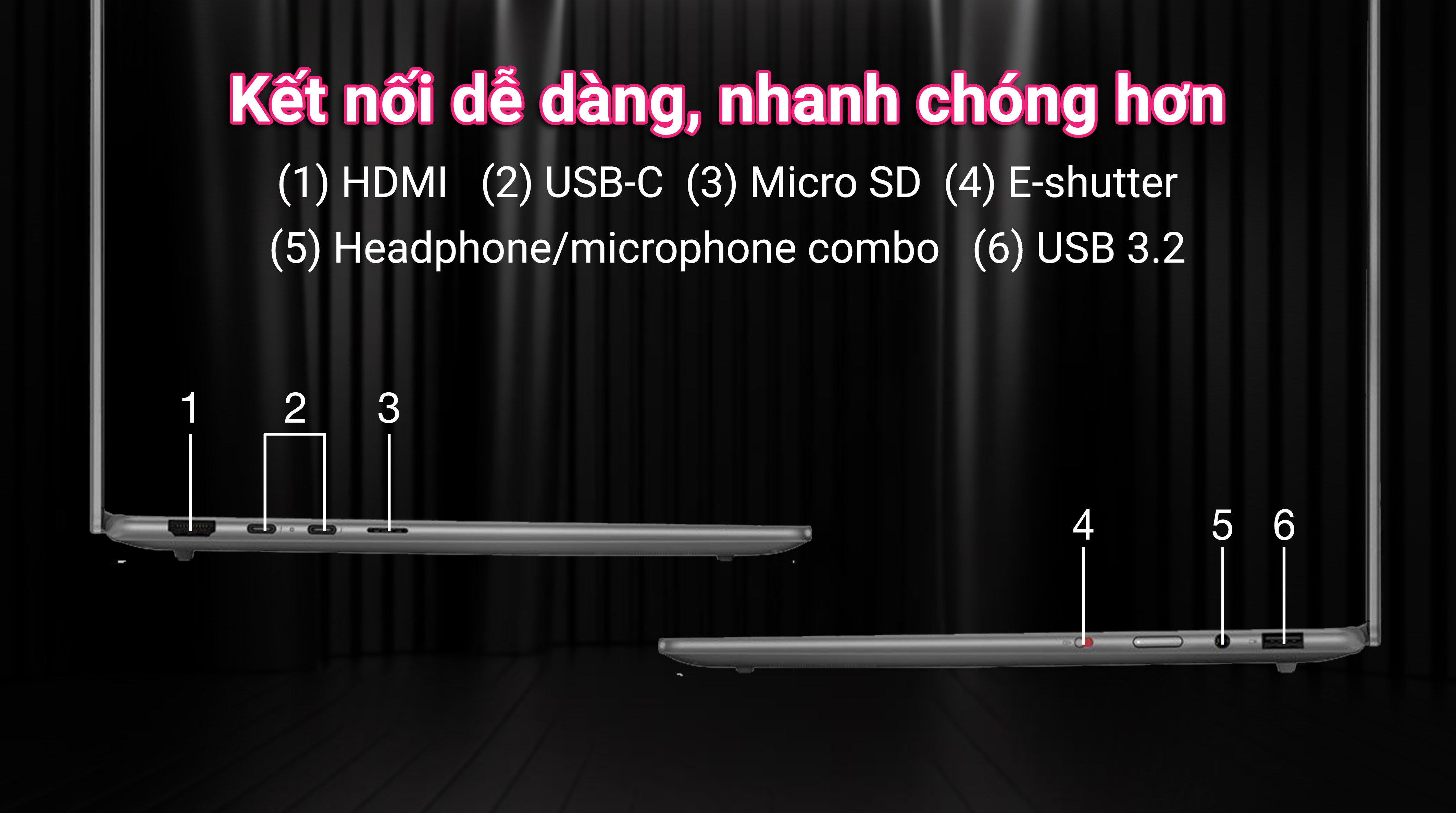 Laptop Lenovo Yoga Slim 7 OLED 14ILL10 - 83JX0037VN (Ultra 7 258V, 32GB, 1TB, 2.8K OLED 120Hz, OfficeH24+365, Win11)