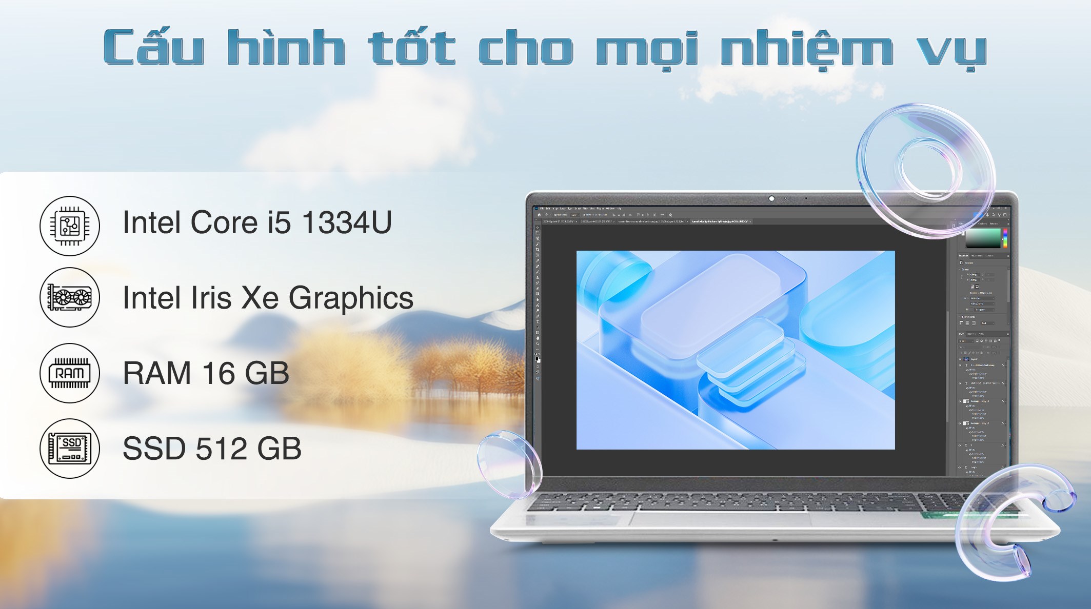 Laptop Dell Inspiron 15 3530 - N3530-i5U165W11SLU-BL (i5 1334U, 16GB, 512GB, Full HD 120Hz, OfficeH24+365, Win11)