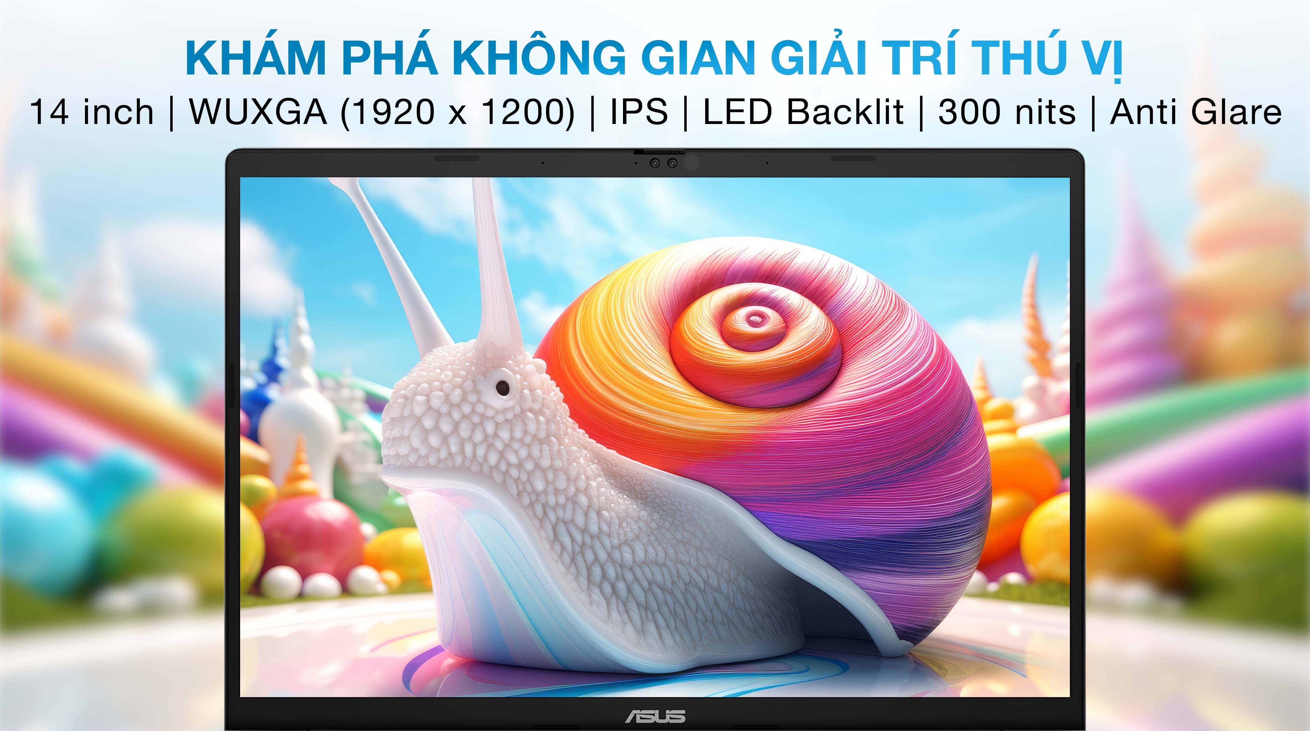 Laptop Asus Vivobook S14 S3407CA - LY095WS (Ultra 5 225H, 16GB, 512GB, WUXGA, OfficeH24+365, Win11)