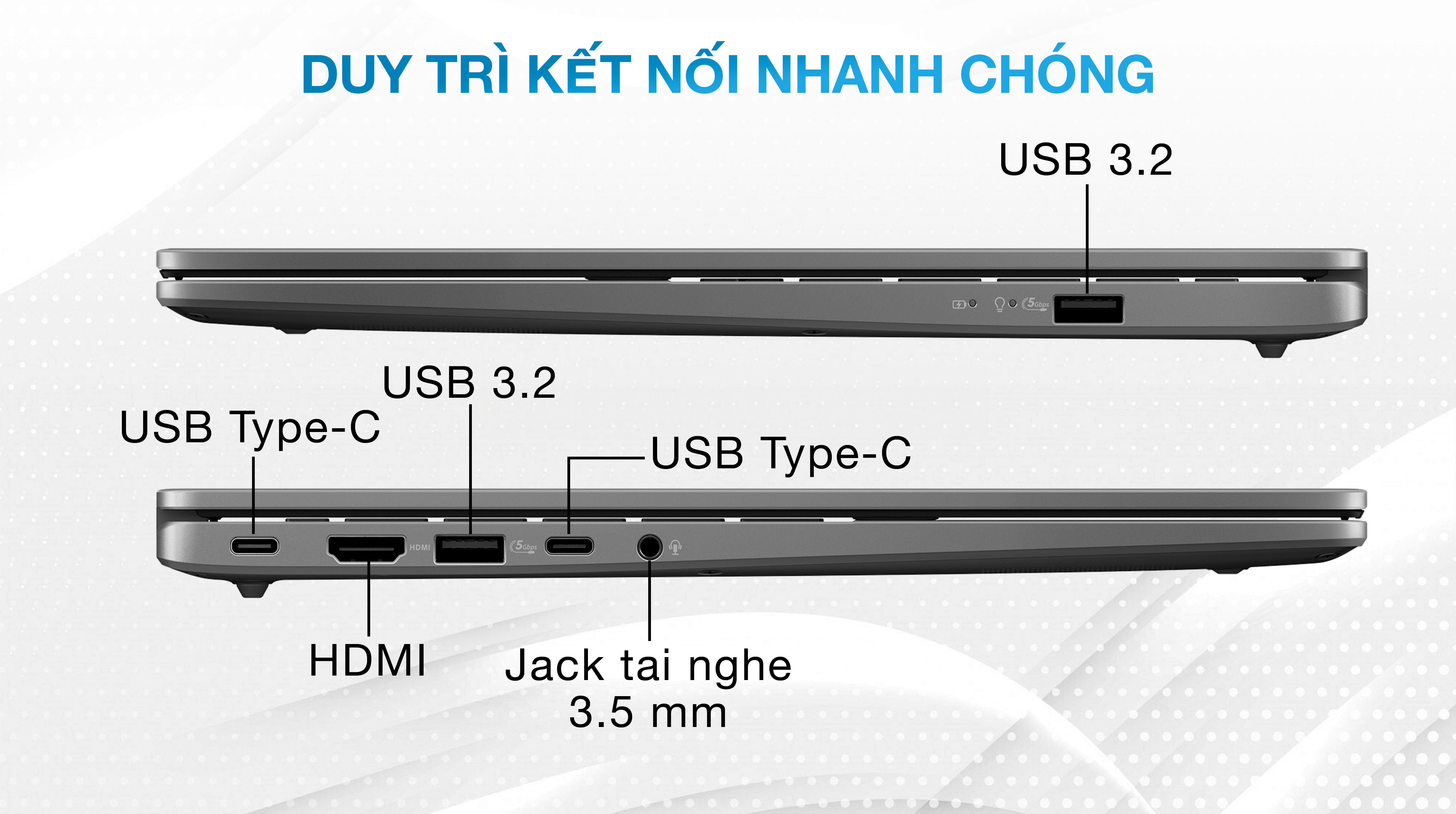 Laptop Asus Vivobook S14 S3407CA - LY095WS (Ultra 5 225H, 16GB, 512GB, WUXGA, OfficeH24+365, Win11)
