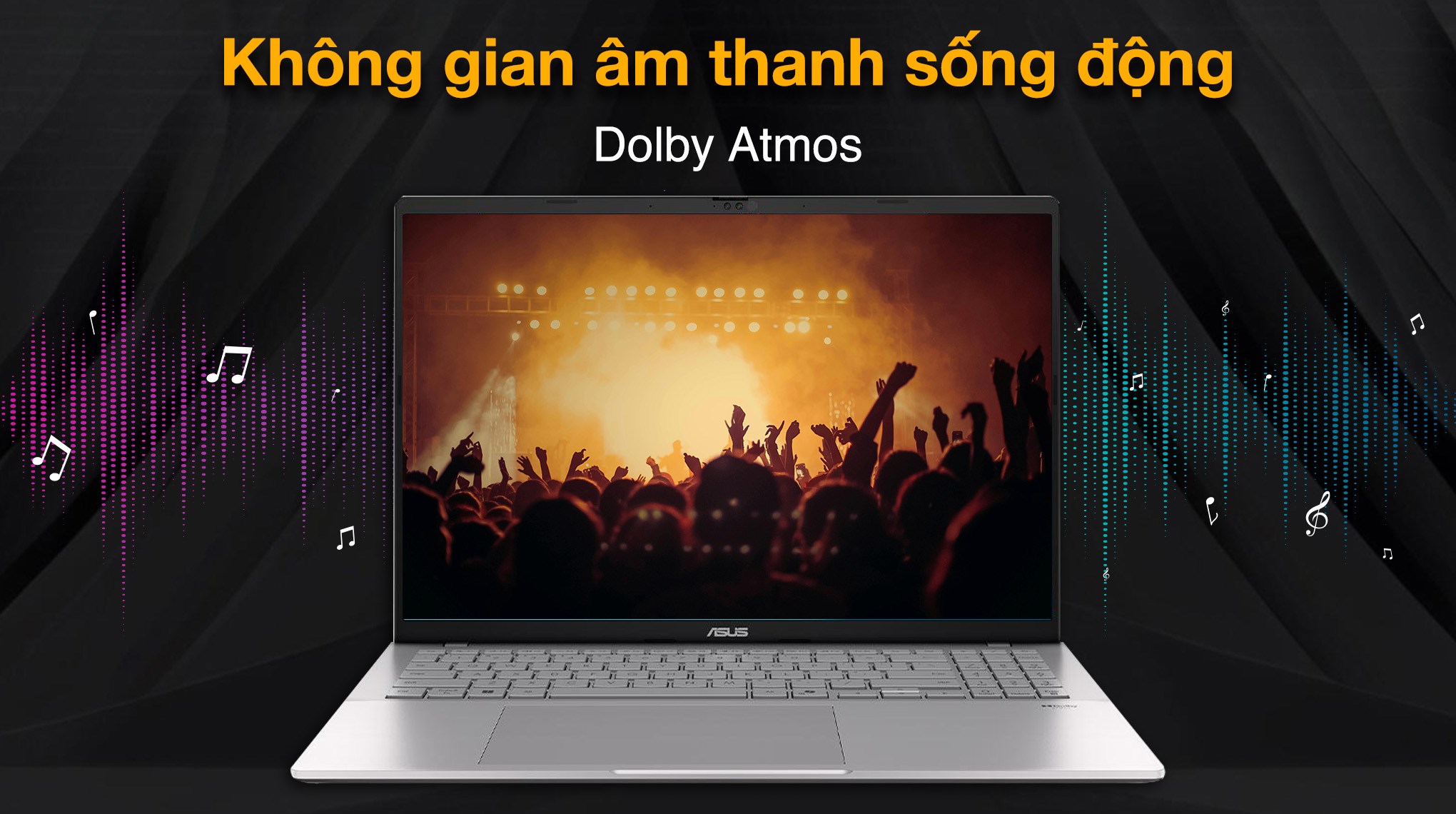 Laptop Asus Vivobook S16 S3607VA - RP055WS (i5 13420H, 16GB, 512GB, WUXGA 144Hz, OfficeH24+365, Win11)