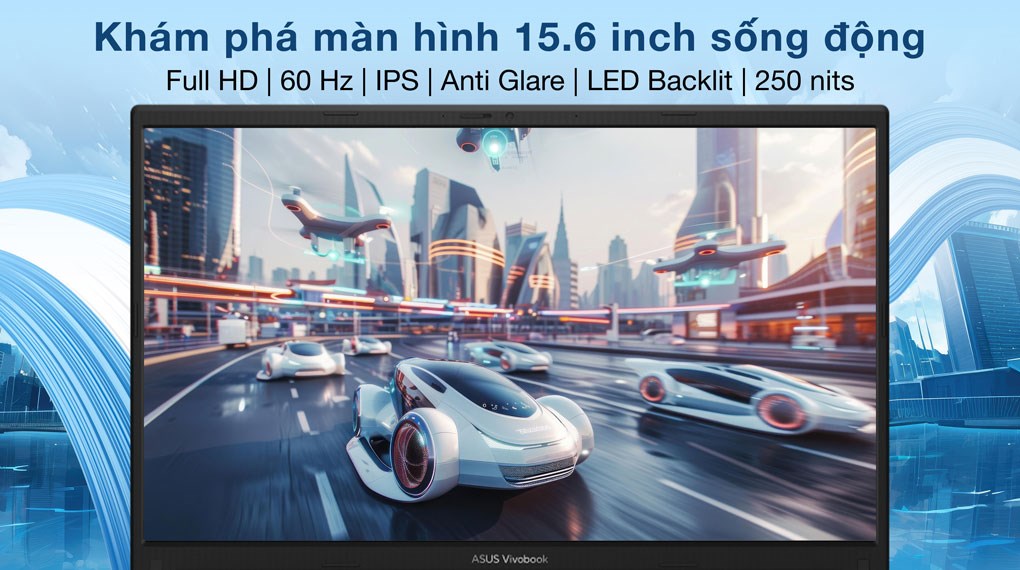 Laptop Asus Vivobook 15 X1504VA - BQ185WS (Core 5 120U, 16GB, 512GB, Full HD, OfficeH24+365, Win11)