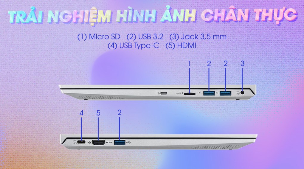 Laptop Acer Aspire Lite 14 AL14 51P 35QD - NX.J84SV.001 (i3 1305U, 8GB, 512GB, Full HD+, Win11)