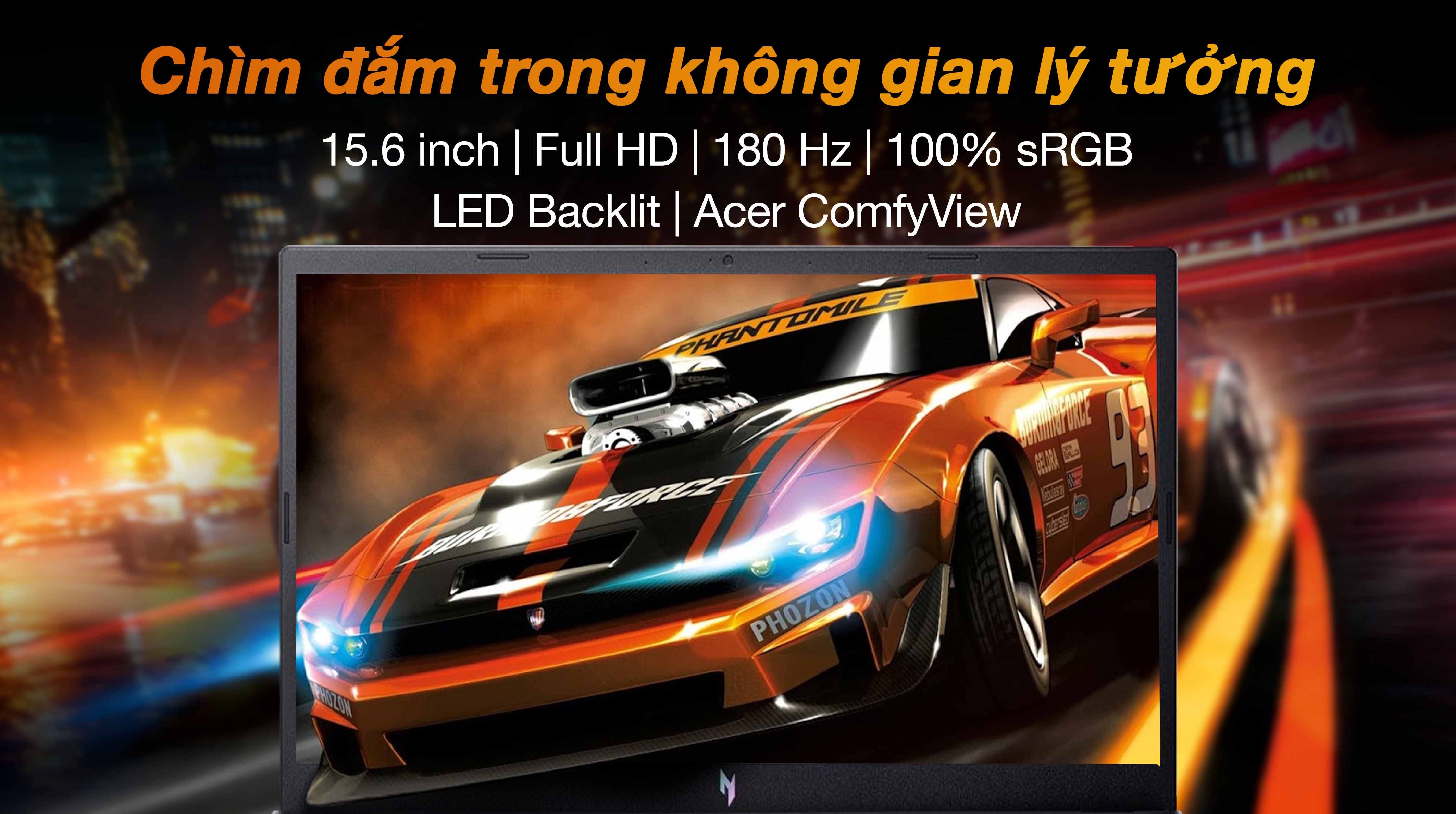 Laptop Acer Gaming Nitro V 15 ProPanel ANV15 41 R7AP - NH.QPGSV.002 (R5 7535HS, 16GB, 512GB, RTX 2050 4GB, Full HD 180Hz, Win11)