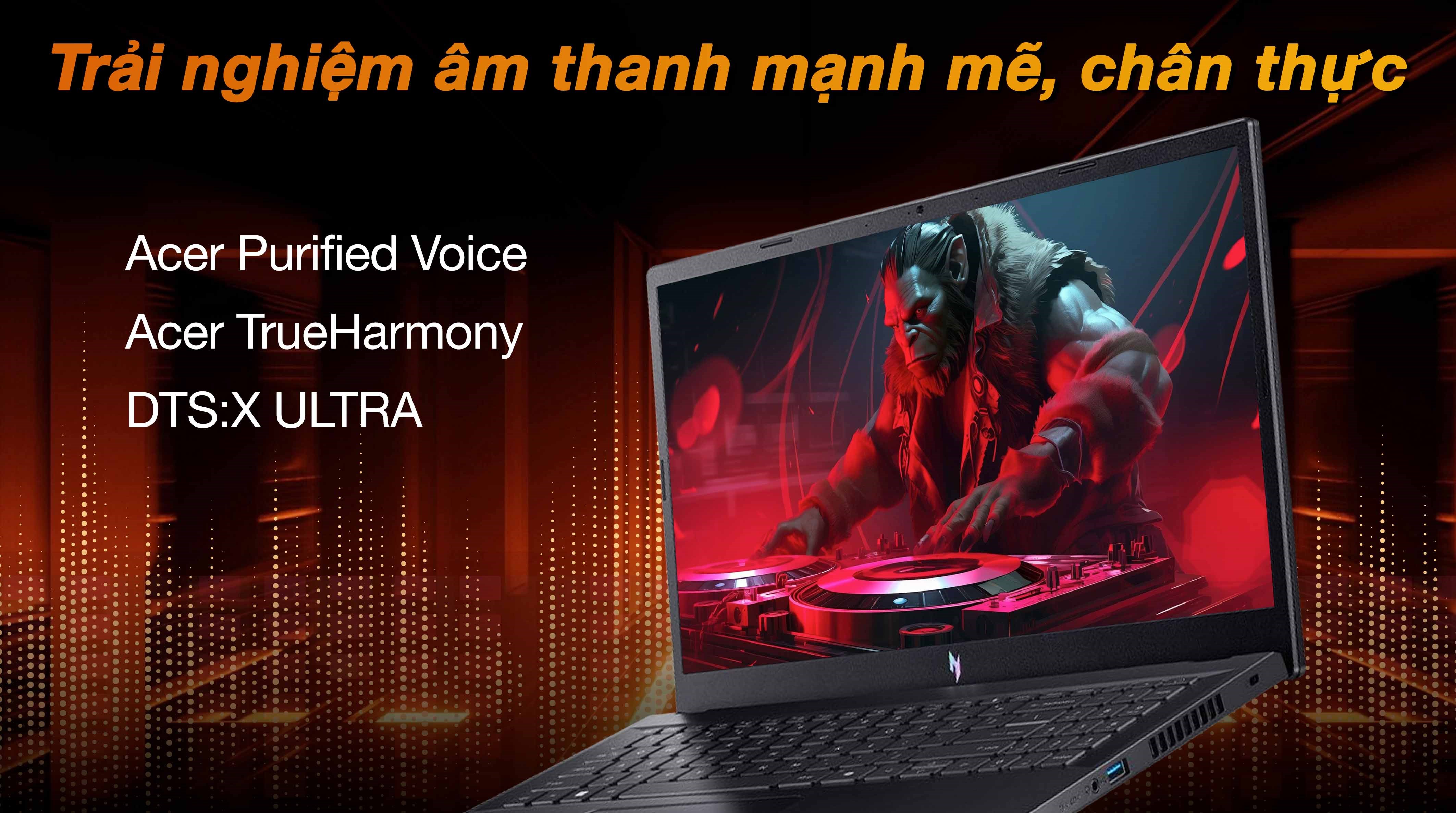 Laptop Acer Gaming Nitro V 15 ProPanel ANV15 41 R7AP - NH.QPGSV.002 (R5 7535HS, 16GB, 512GB, RTX 2050 4GB, Full HD 180Hz, Win11)