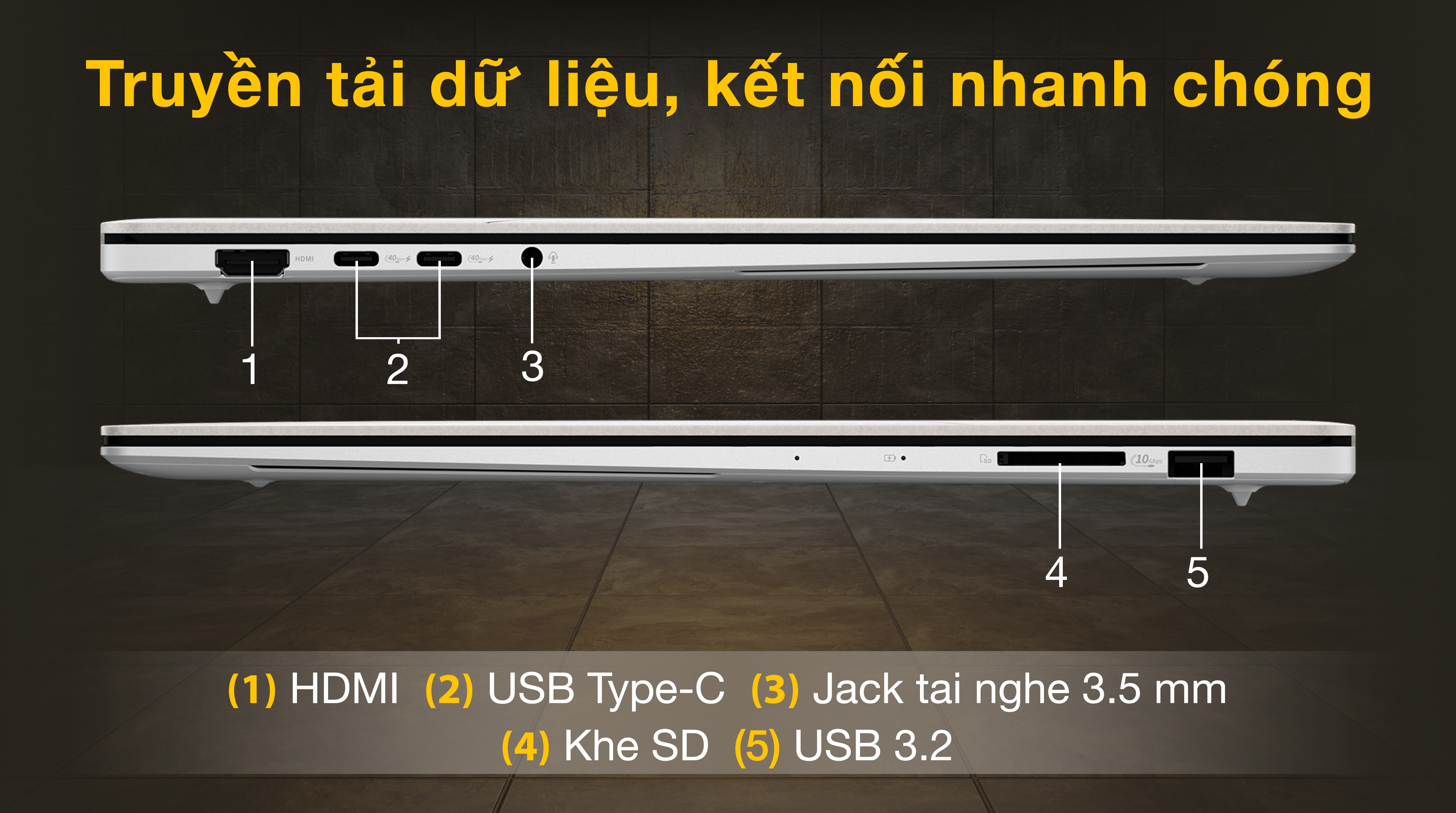 Laptop Asus Zenbook S16 UM5606KA - RK127WS (R7 AI 350, 24GB, 1TB, 2.8K 120Hz, OfficeH24+365, Win11)