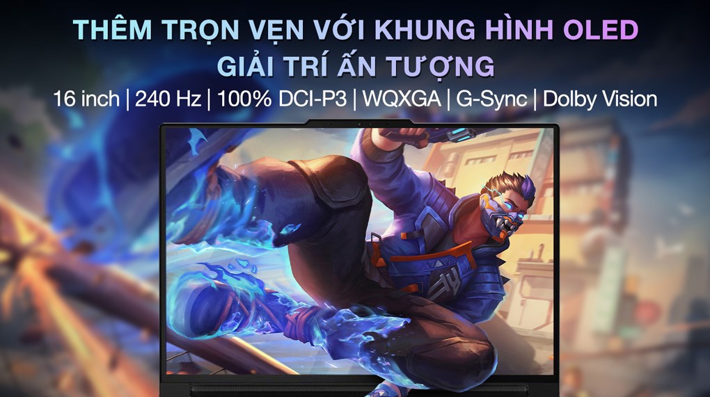 Laptop Lenovo Gaming Legion Pro 7 16IAX10H - 83F5008VVN (Ultra 9 275HX, 32GB, 1TB, RTX 5070Ti 12GB, WQXGA OLED 240Hz, OfficeH24, Win11)