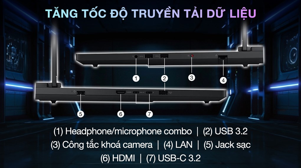 Laptop Lenovo Gaming Legion Pro 7 16IAX10H - 83F5008VVN (Ultra 9 275HX, 32GB, 1TB, RTX 5070Ti 12GB, WQXGA OLED 240Hz, OfficeH24, Win11)