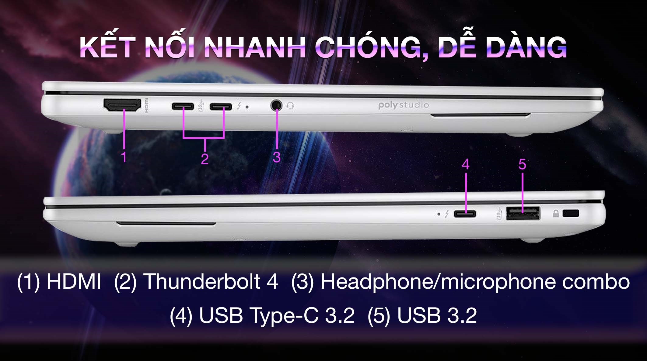 Laptop HP EliteBook X G1a 14 AI - BC4N4AT (R7 AI PRO 360, 32GB, 1TB, 2.8K OLED 120Hz, Cảm ứng, Win11 Pro)