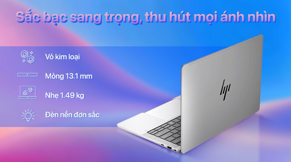 Laptop HP EliteBook X G1a 14 AI - B9FE4PT (R9 AI HX PRO 375, 32GB, 1TB, 2.8K OLED 120Hz, Cảm ứng, Win11 Pro)