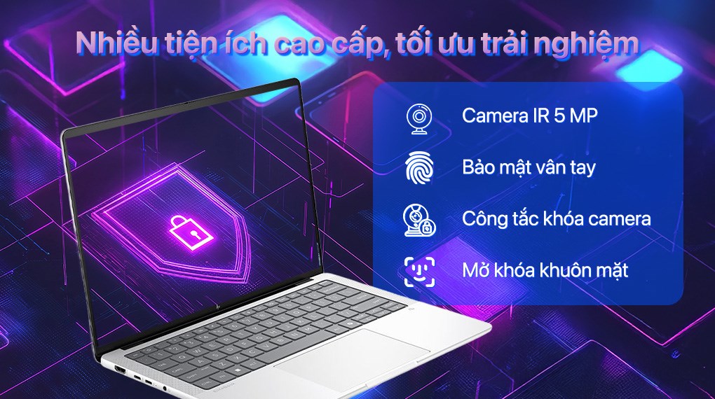 Laptop HP EliteBook X G1a 14 AI - B9FE4PT (R9 AI HX PRO 375, 32GB, 1TB, 2.8K OLED 120Hz, Cảm ứng, Win11 Pro)