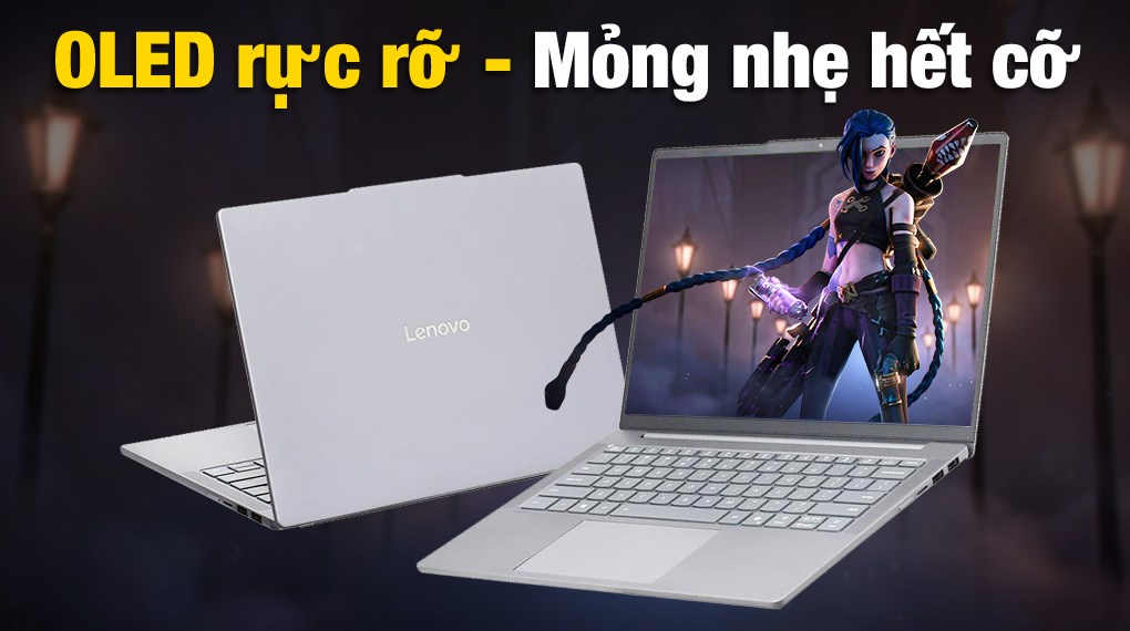 Laptop Lenovo IdeaPad Slim 5 OLED 14AKP10 - 83HX0066VN (R7 AI 350, 32GB, 512GB, WUXGA OLED, Win11)