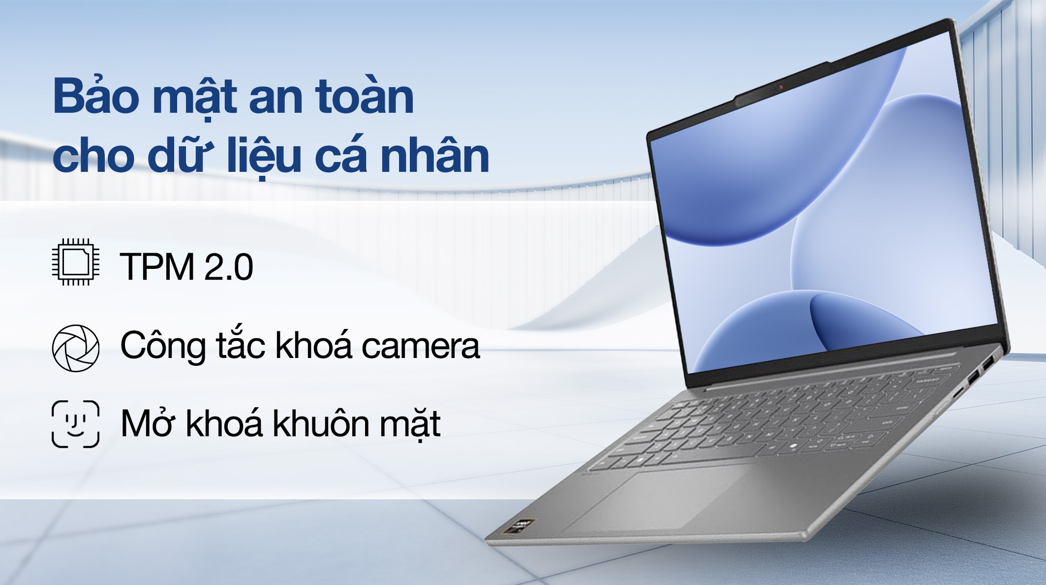 Laptop Lenovo IdeaPad Slim 5 OLED 14AKP10 - 83HX0066VN (R7 AI 350, 32GB, 512GB, WUXGA OLED, Win11)