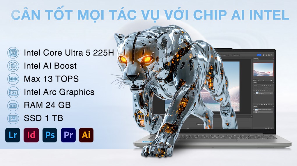 Laptop Lenovo IdeaPad Slim 5 OLED 14IAH10 - 83NC0016VN (Ultra 5 225H, 24GB, 1TB, WUXGA OLED, Win11)