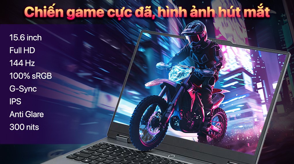 Laptop Lenovo Gaming LOQ 15ARP9 - 83JC00HYVN (R5 7235HS, 24GB, 512GB, RTX 3050 6GB, Full HD 144Hz, Win11)