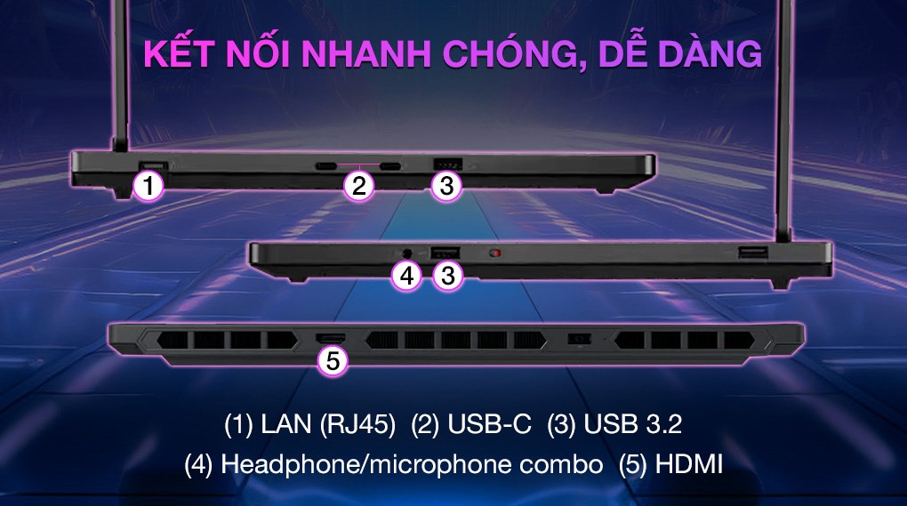 Laptop Lenovo Gaming Legion 5 15IAX10 - 83F0003CVN (Ultra 7 255HX, 32GB, 1TB, RTX 5060 8GB, WQXGA OLED 165Hz, OfficeH24, Win11)