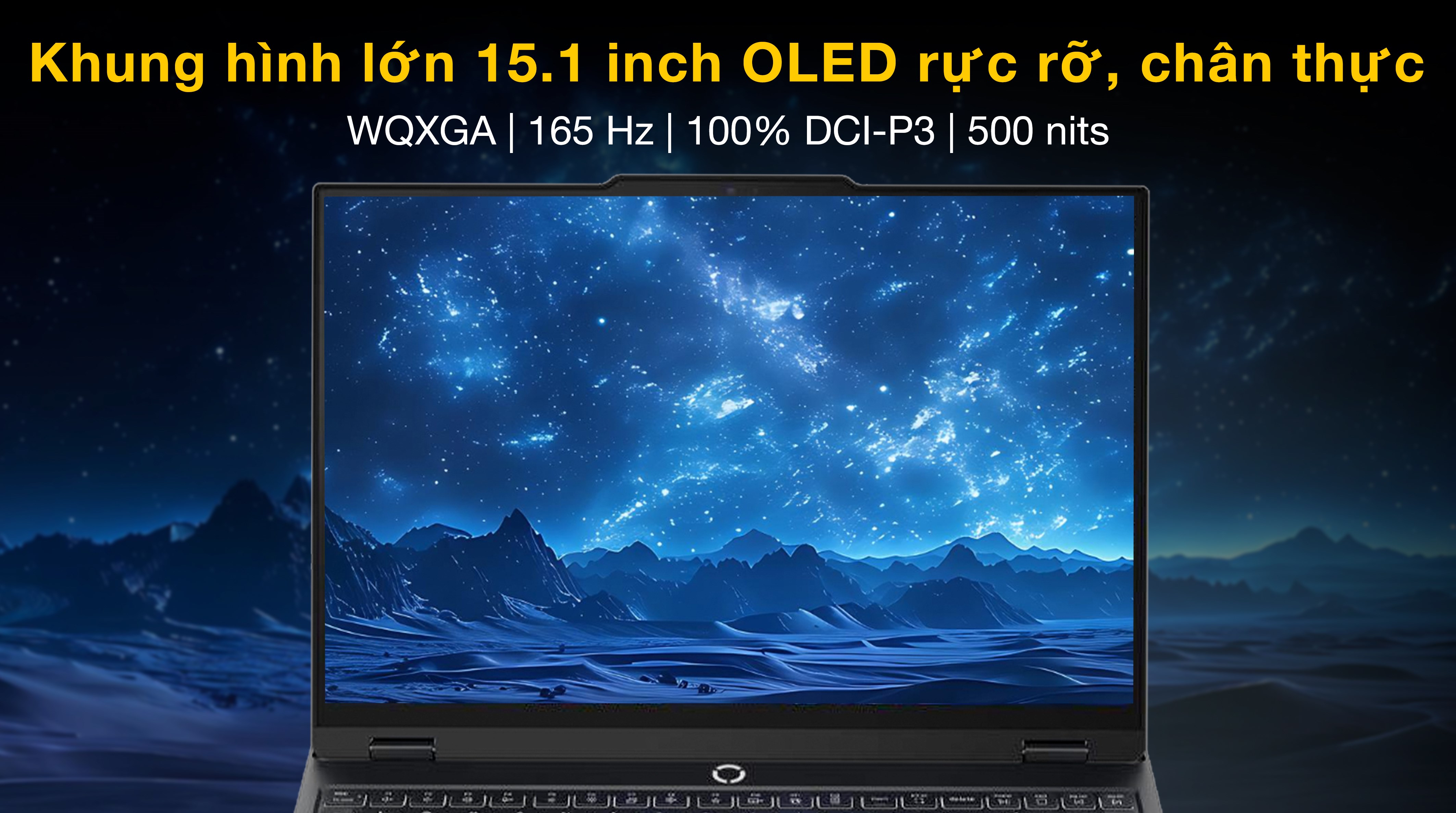 Laptop Lenovo Gaming Legion 5 15IAX10 - 83F0003BVN (Ultra 7 255HX, 32GB, 1TB, RTX 5070 8GB, WQXGA OLED 165Hz, OfficeH24, Win11)