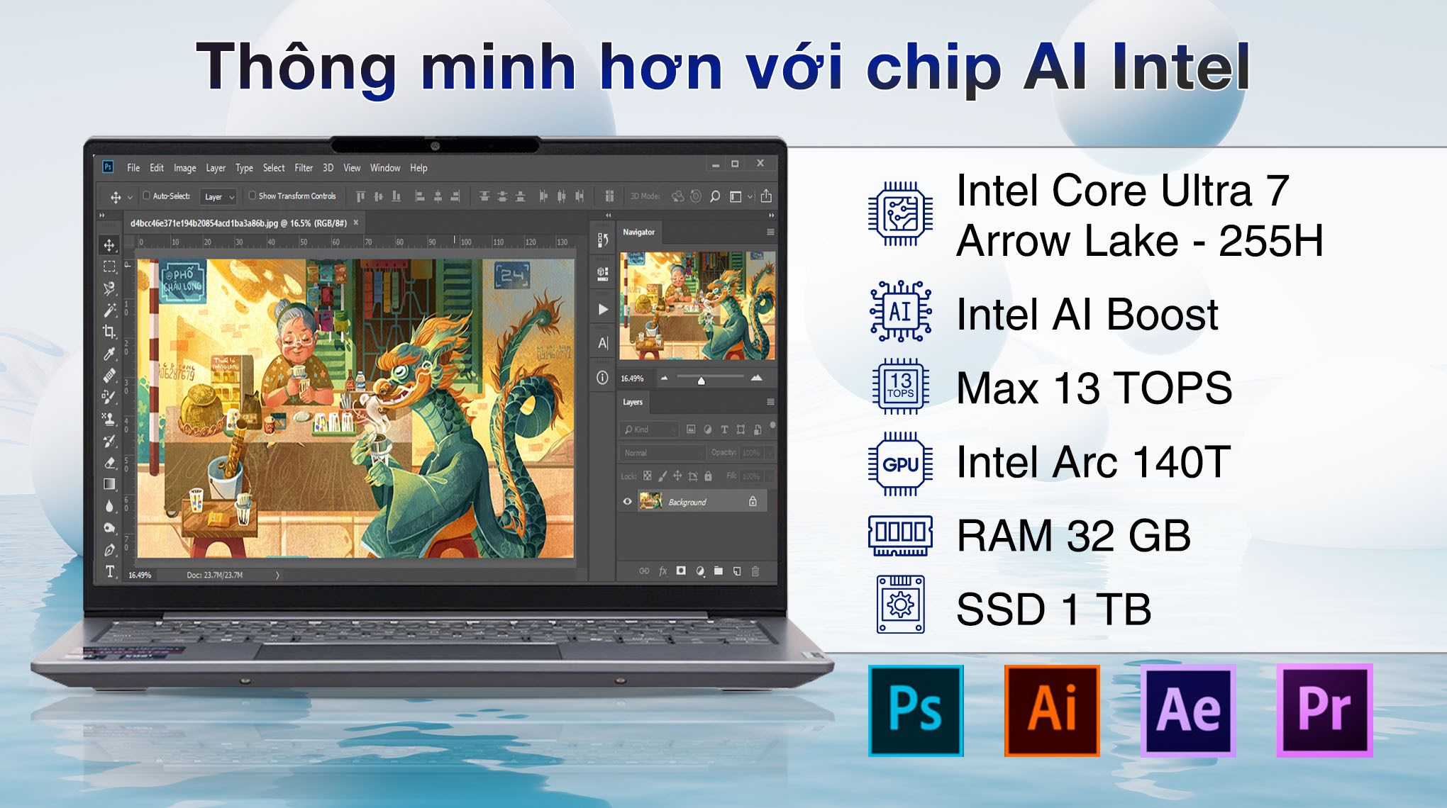 Laptop Lenovo ThinkBook 14 - 21SJ006YVN (Ultra 7 255H, 32GB, 1TB, WUXGA, Win11)