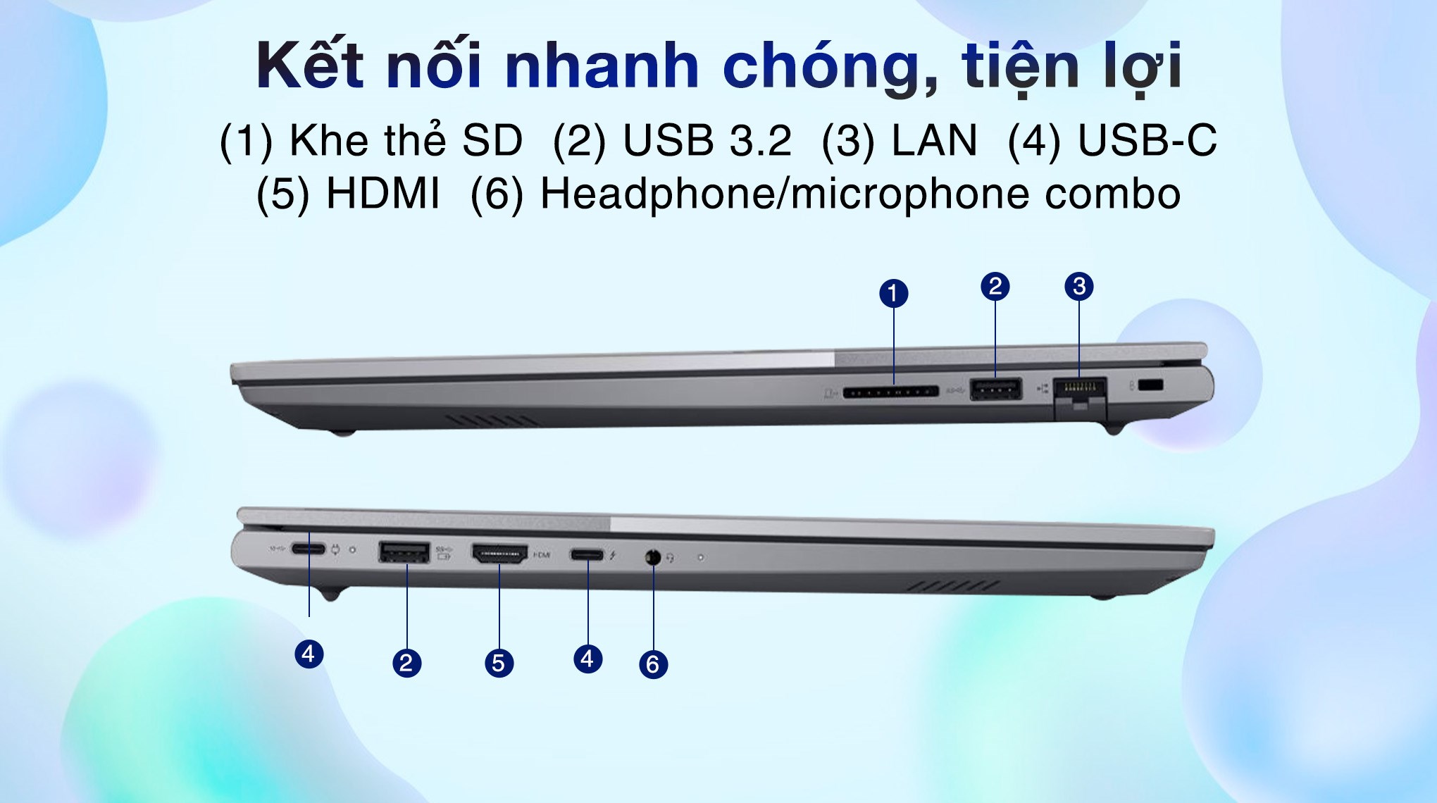 Laptop Lenovo ThinkBook 16 G8 IRL - 21SH0097VN (Core 5 210H, 16GB, 512GB, WUXGA, Win11)