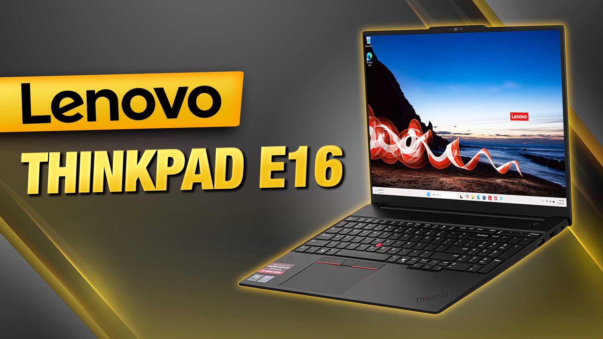 Laptop Lenovo ThinkPad E16 - 21SR002SVN (Ultra 7 255H, 32GB, 512GB, WUXGA, Win11)