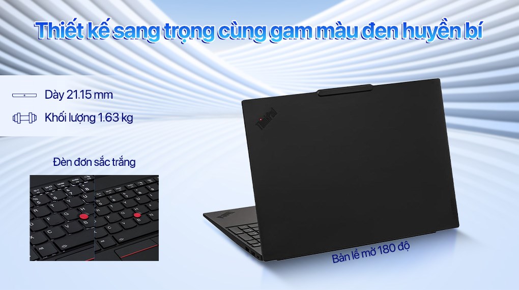 Laptop Lenovo ThinkPad E16 - 21SR002SVN (Ultra 7 255H, 32GB, 512GB, WUXGA, Win11)